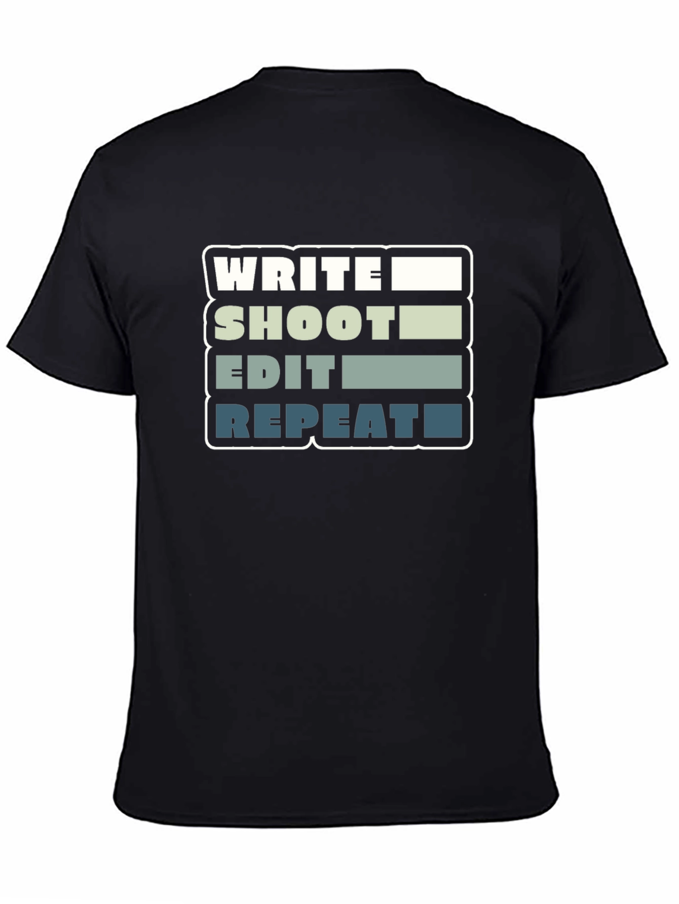 Write Shoot Edit Repeat Graphic Tee