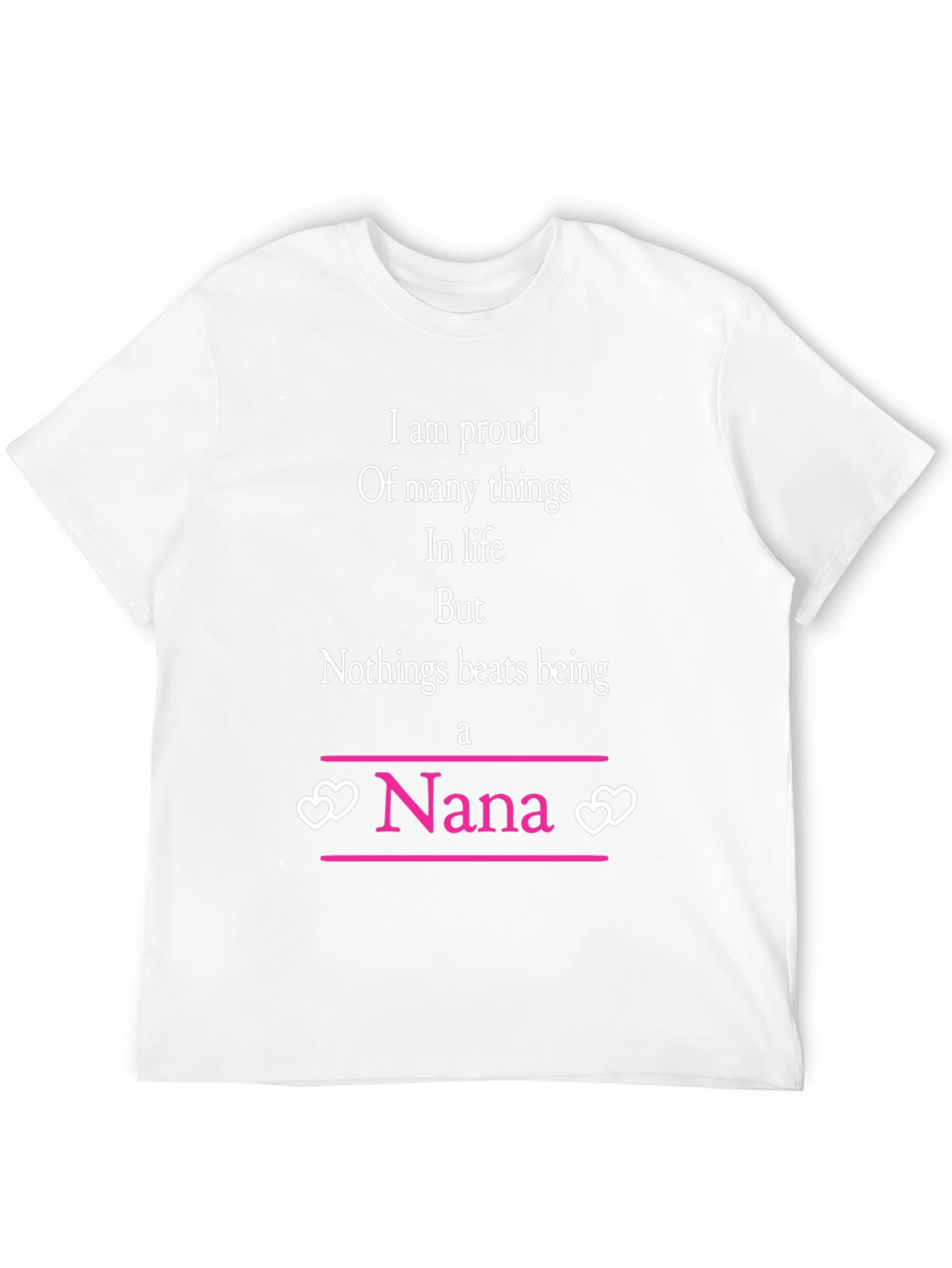 Proud Nana T-Shirt - Black Heart Accents