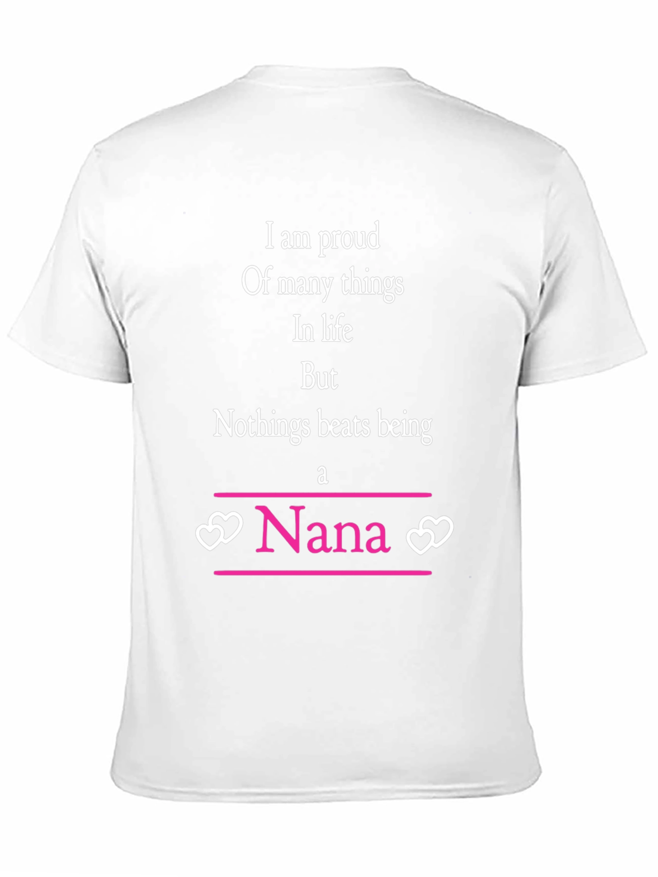 Proud Nana T-Shirt - Black Heart Accents
