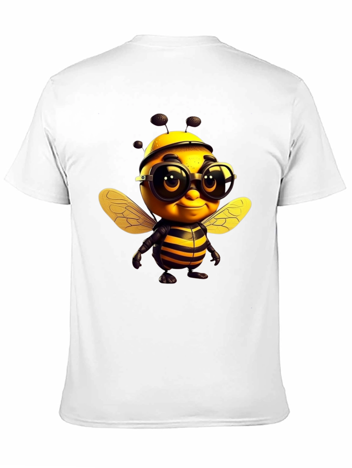 Cool Bee Graphic Tee - Black Cotton T-Shirt