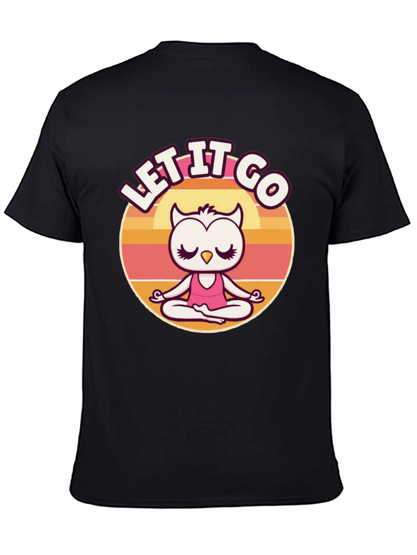 Let it Go Owl Meditation Graphic Tee