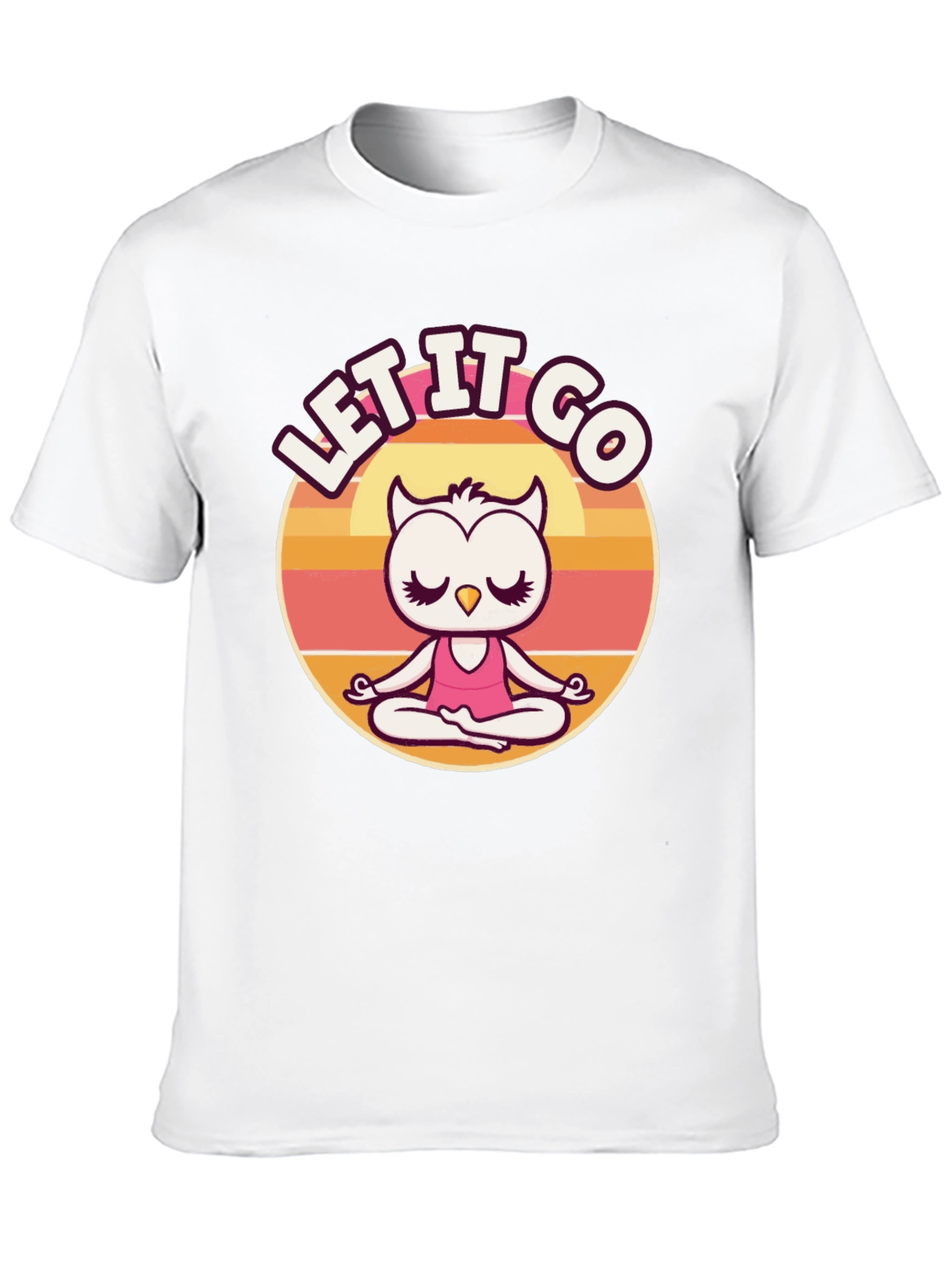 Let it Go Owl Meditation Graphic Tee