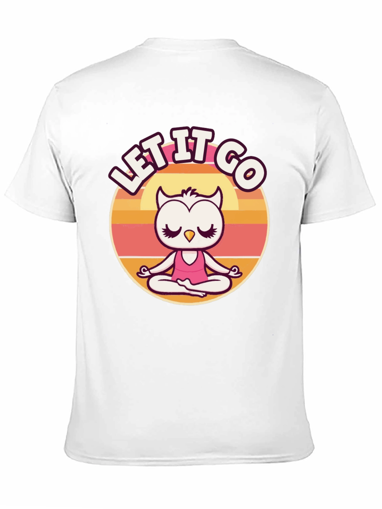 Let it Go Owl Meditation Graphic Tee