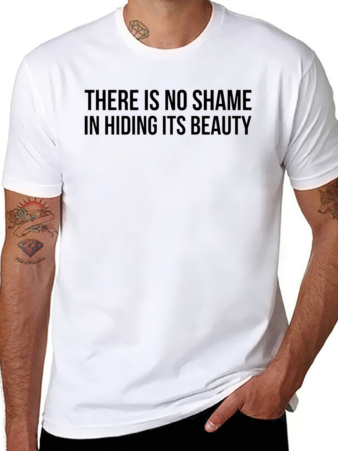 There Is No Shame Graphic Black T-Shirt