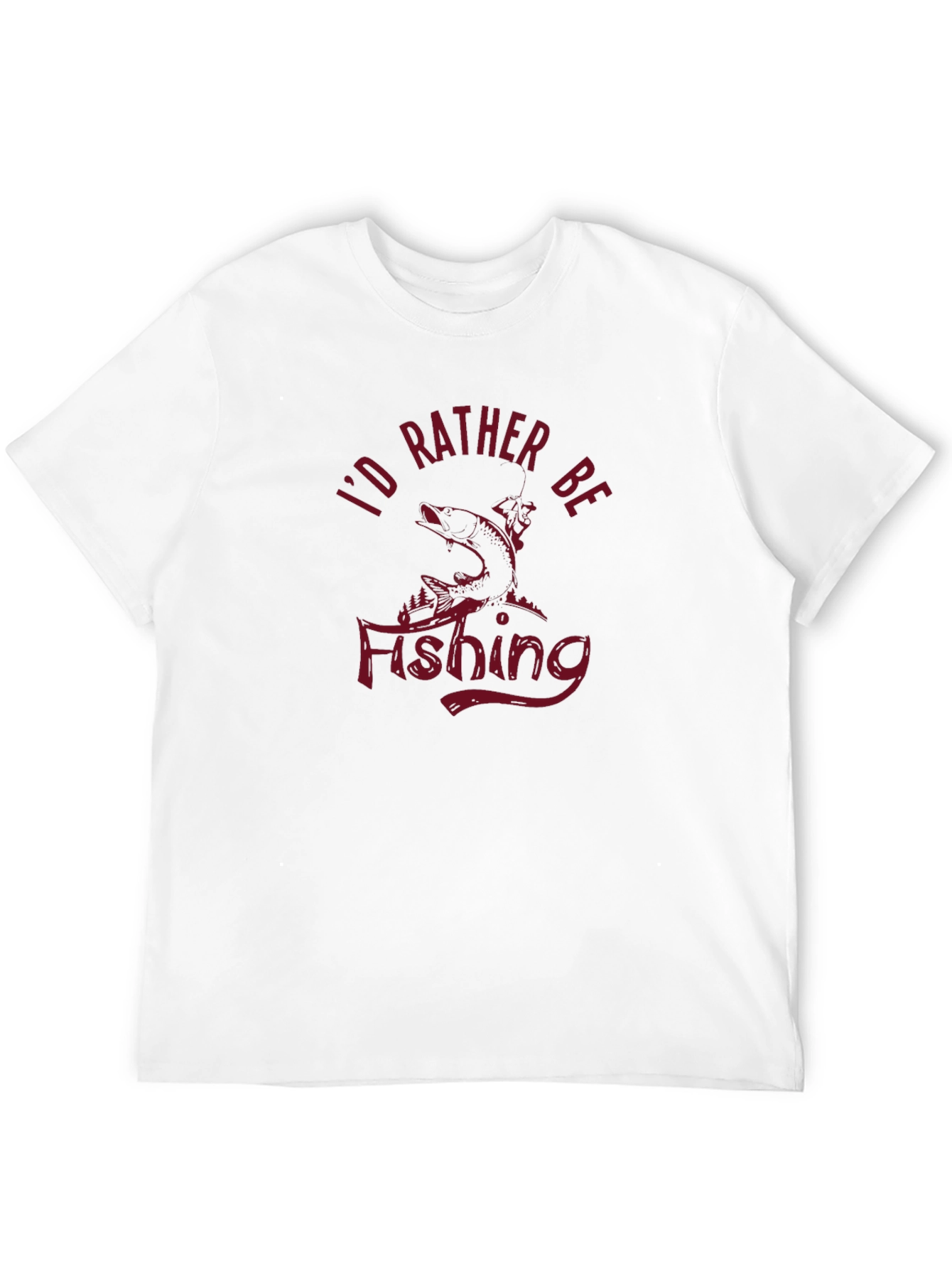 Id Rather Be Fishing Graphic Tee - Black