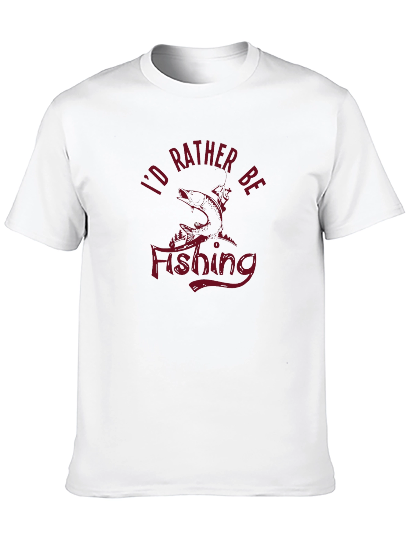 Id Rather Be Fishing Graphic Tee - Black