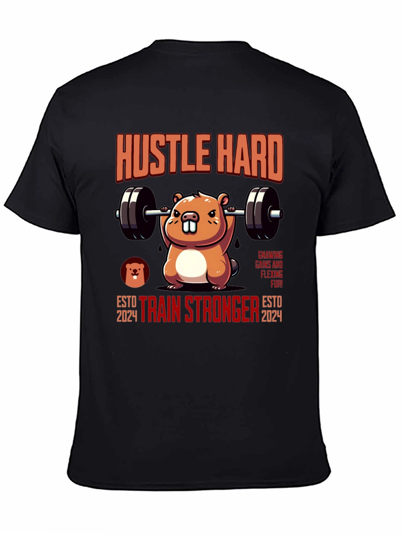 Hustle Hard Beaver Training T-Shirt