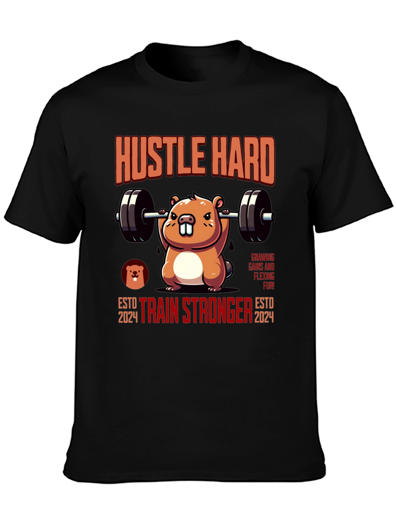 Hustle Hard Beaver Training T-Shirt