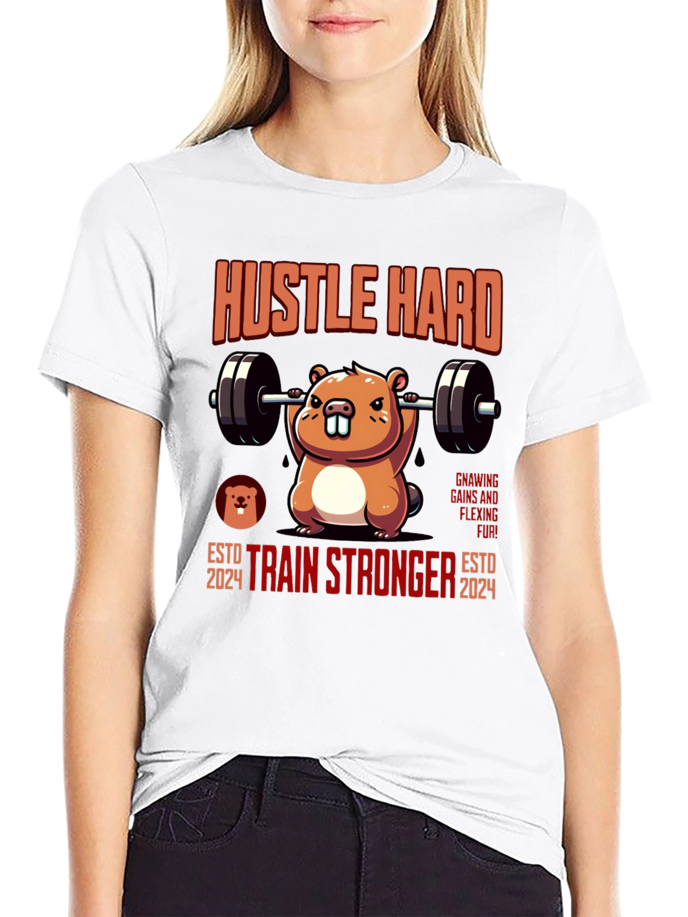 Hustle Hard Beaver Training T-Shirt