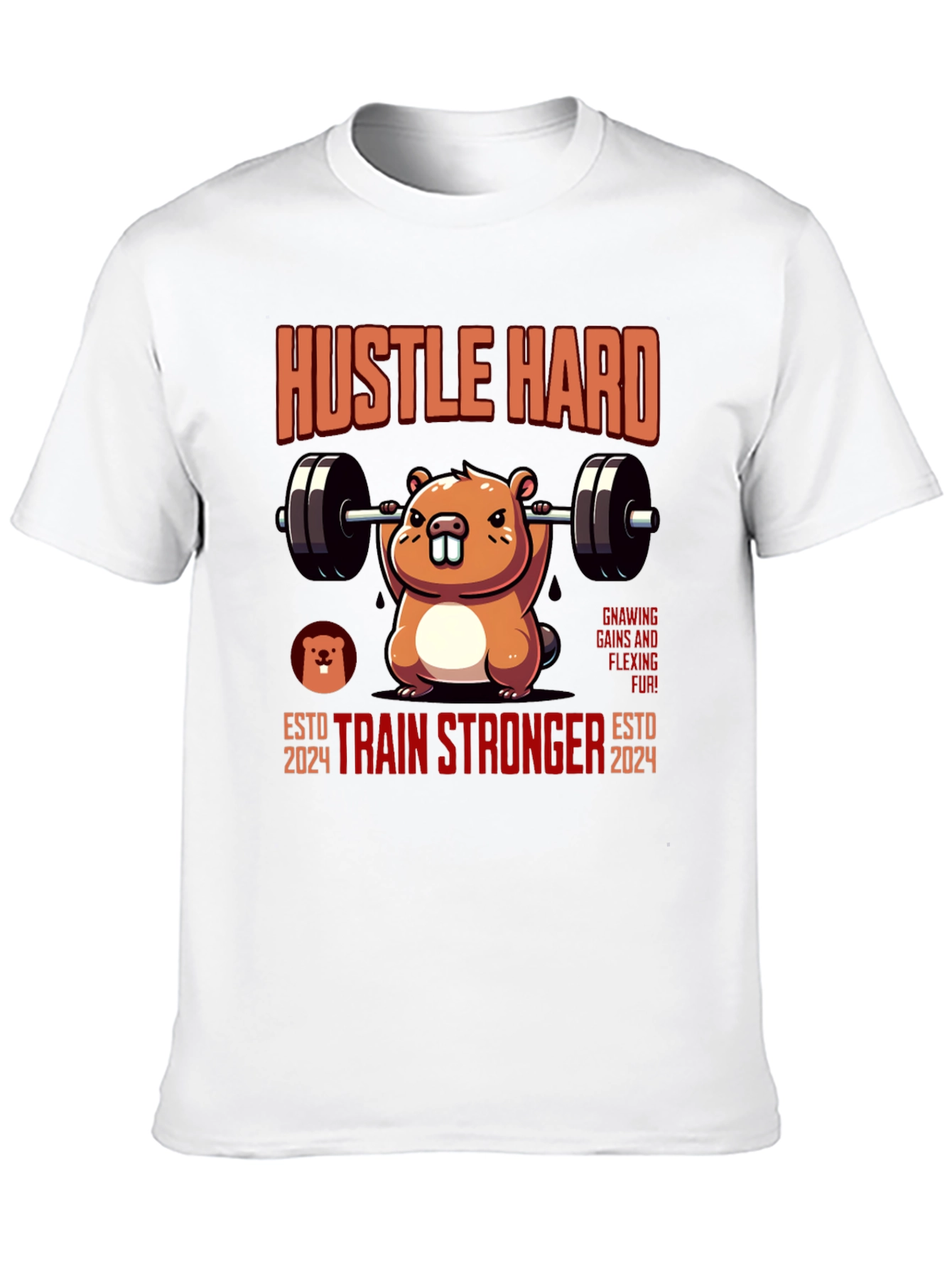 Hustle Hard Beaver Training T-Shirt