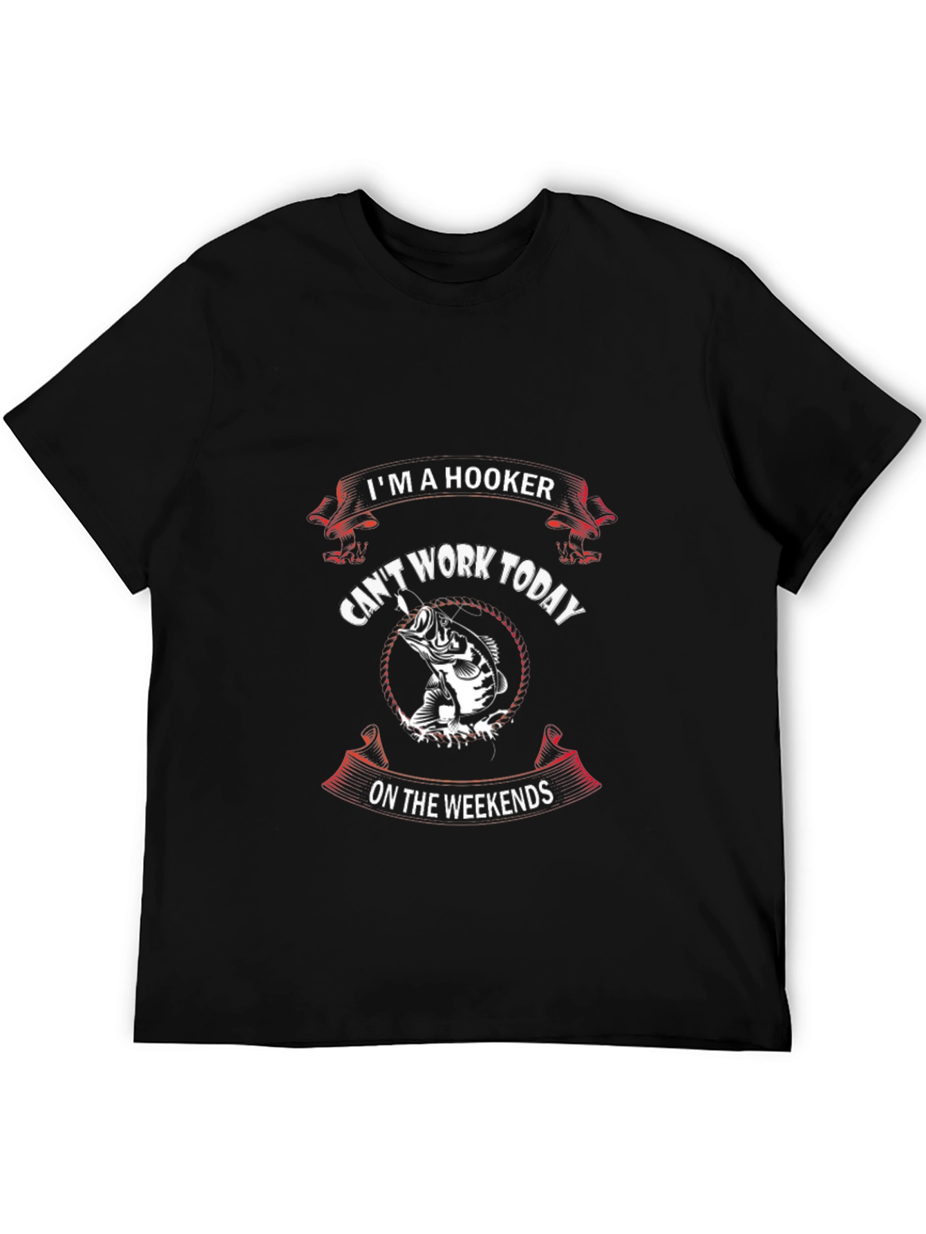 Im A Hooker Fishing T-Shirt Funny Fisherman Gift