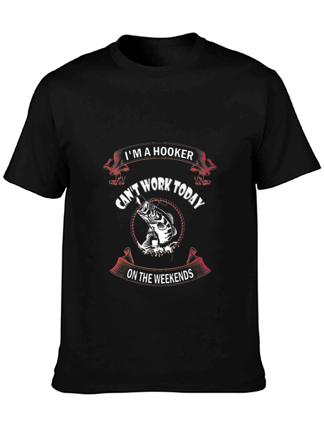 Im A Hooker Fishing T-Shirt Funny Fisherman Gift