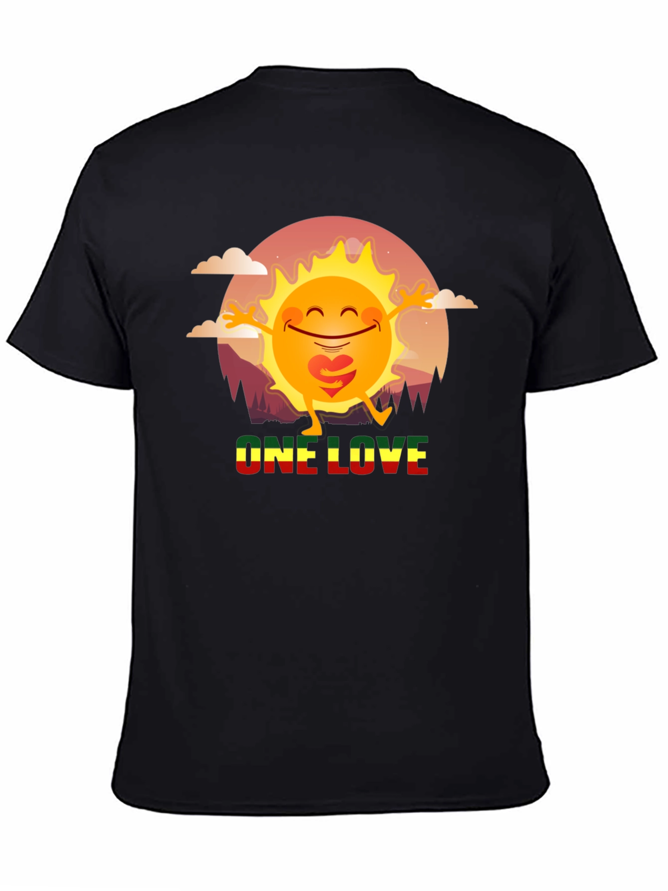 Rasta Sun One Love Graphic T-Shirt