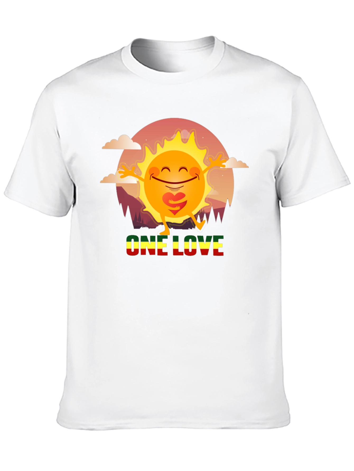 Rasta Sun One Love Graphic T-Shirt