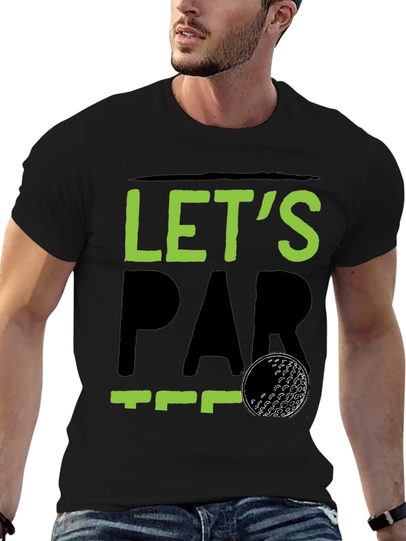 Lets Par Tee Golf T-Shirt - Black