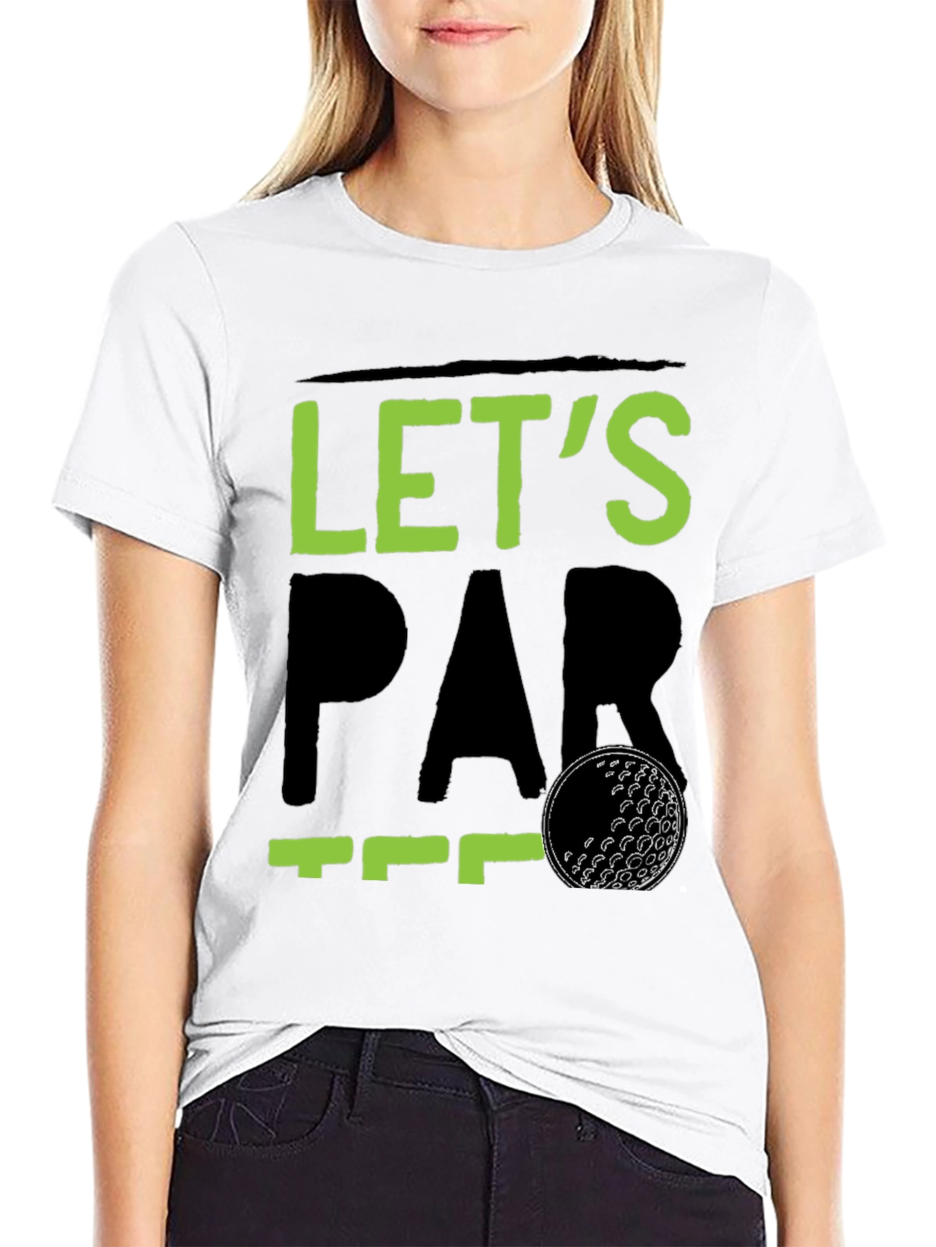 Lets Par Tee Golf T-Shirt - Black