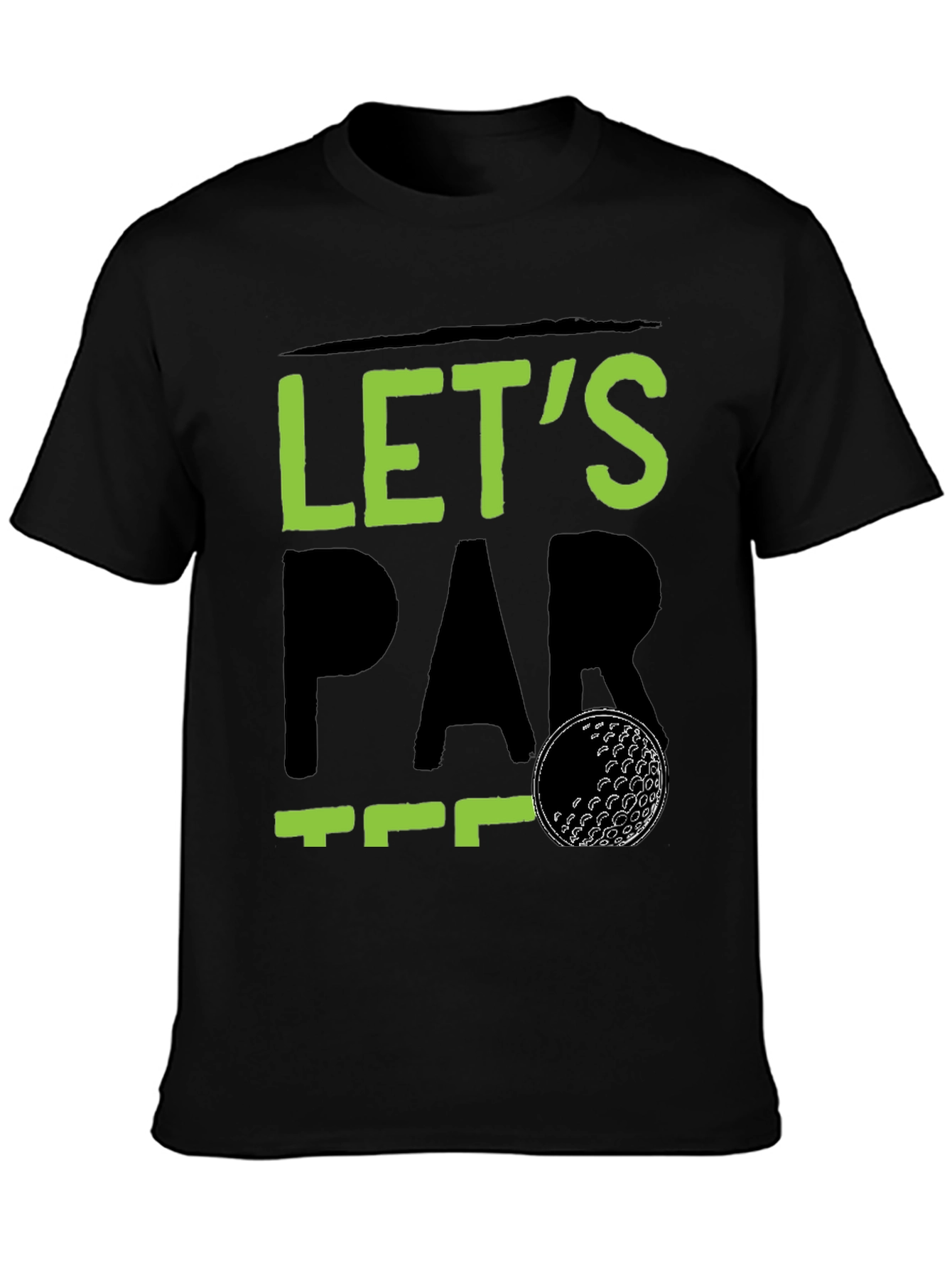 Lets Par Tee Golf T-Shirt - Black