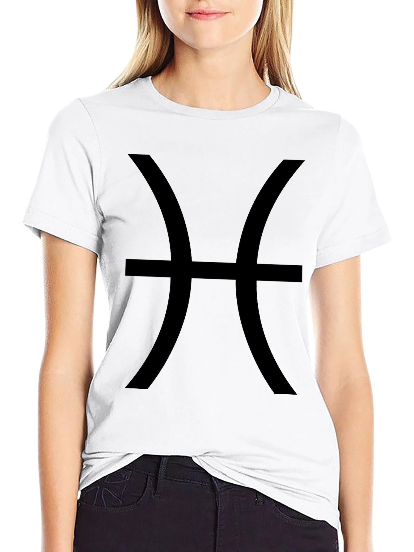 Pisces Zodiac Sign Black T-Shirt