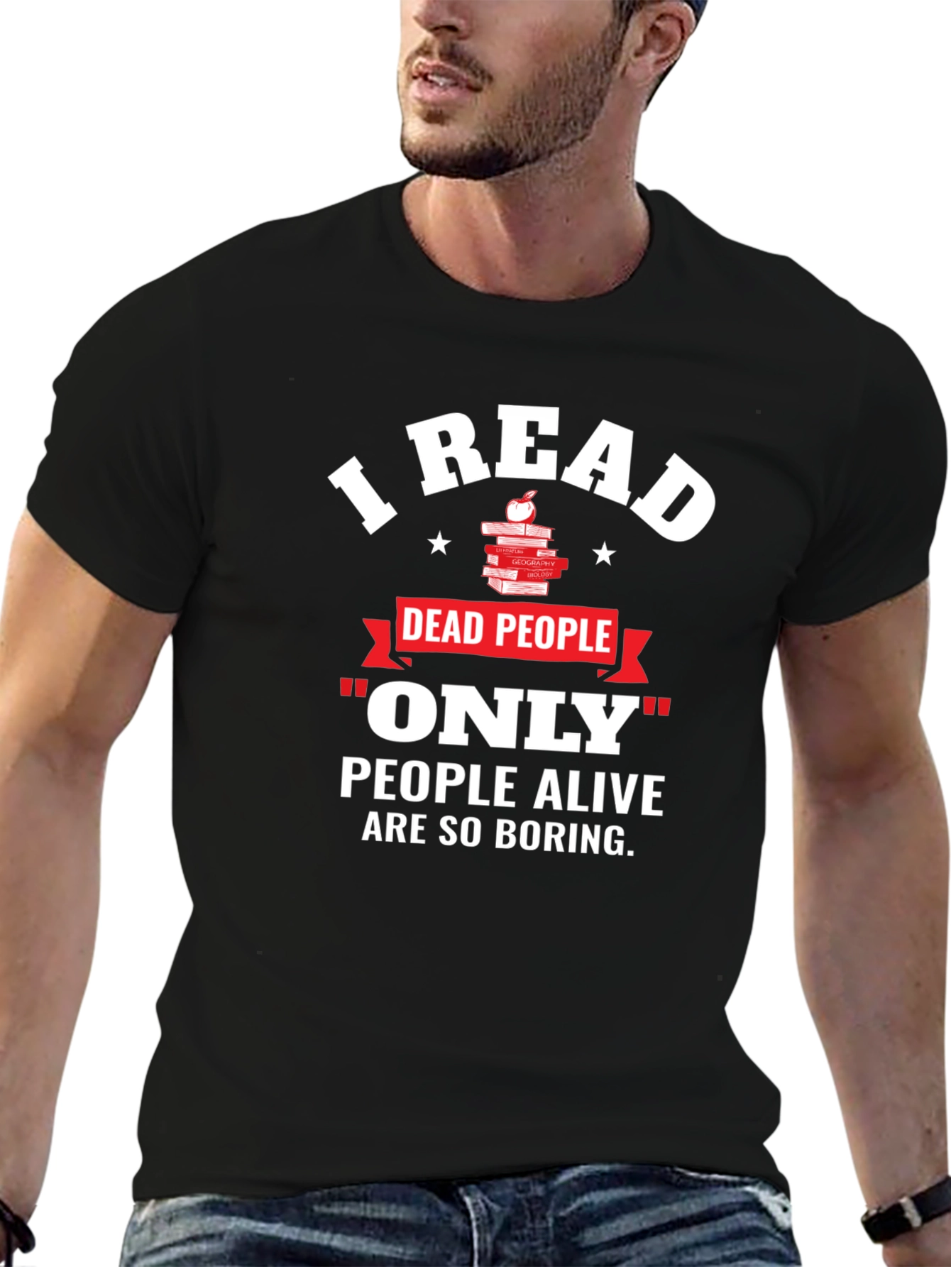 I Read Dead People T-Shirt Funny Book Lover Tee