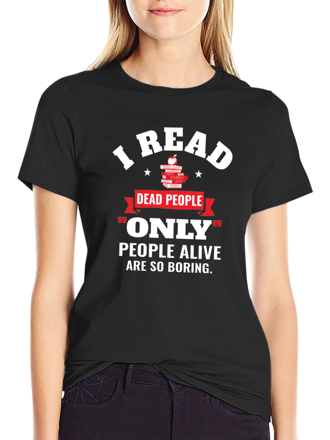 I Read Dead People T-Shirt Funny Book Lover Tee