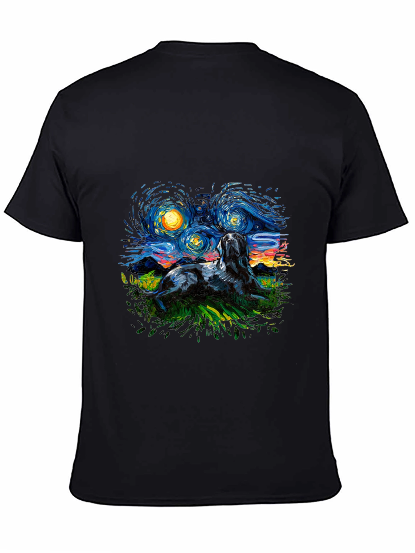 Starry Night Dog T-Shirt