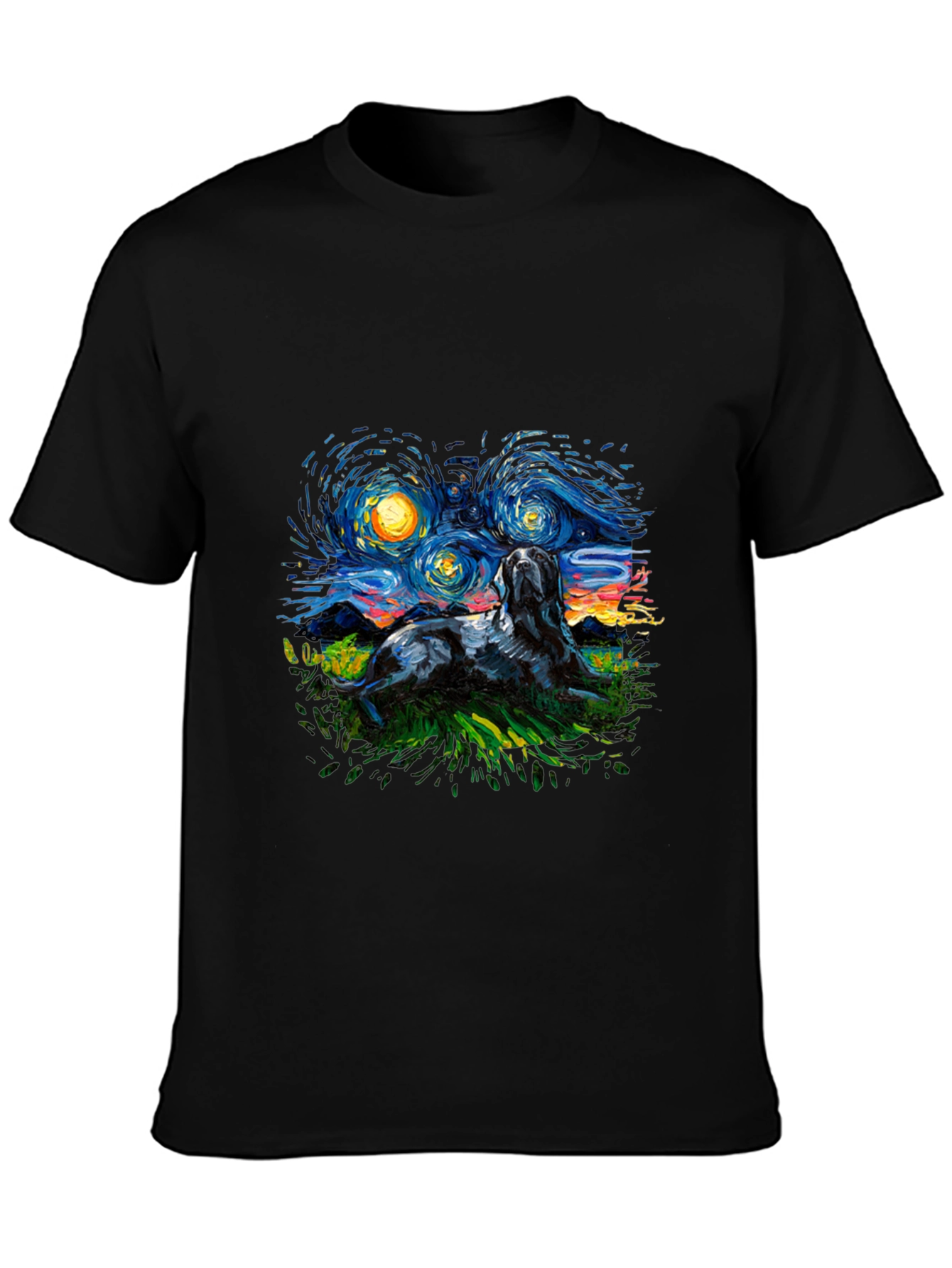 Starry Night Dog T-Shirt