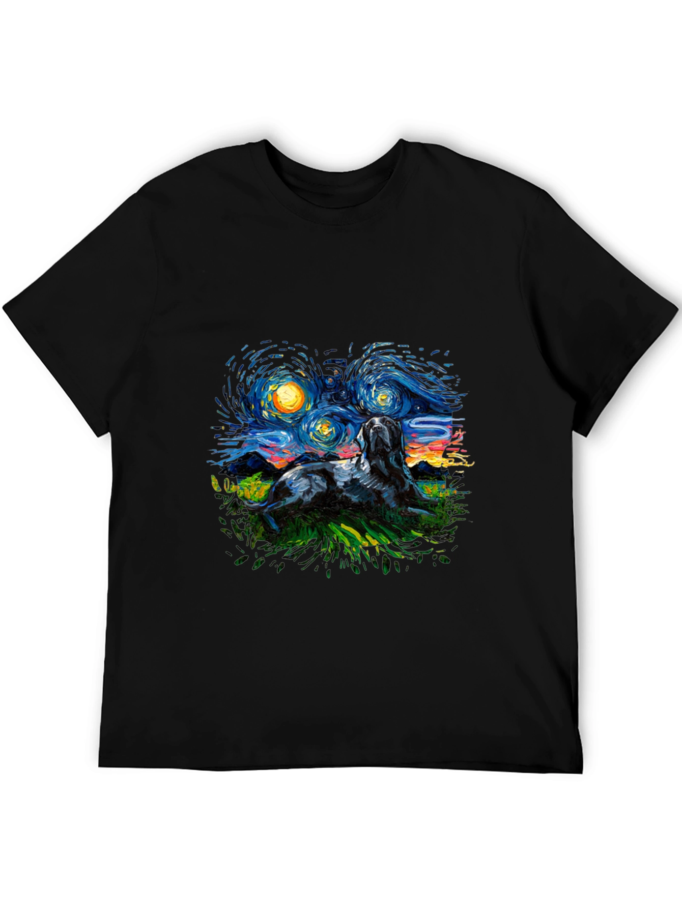 Starry Night Dog T-Shirt