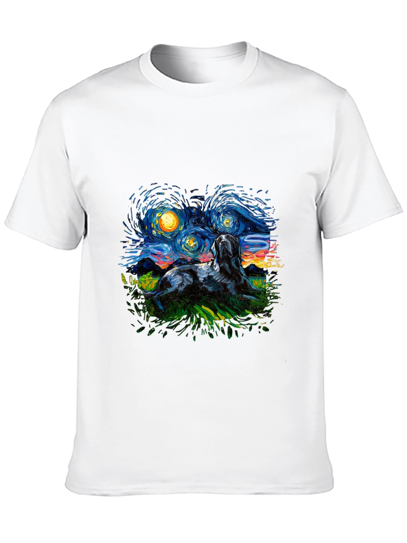 Starry Night Dog T-Shirt