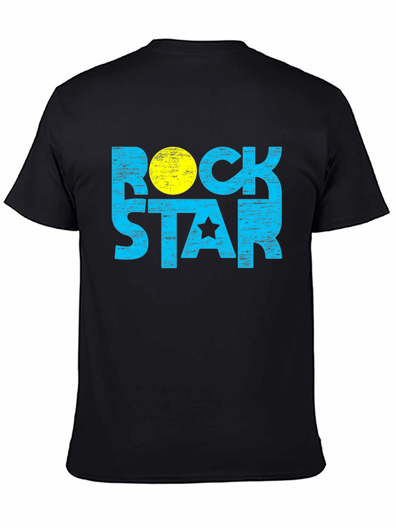 Rock Star Graphic Tee - Black Cotton Blend