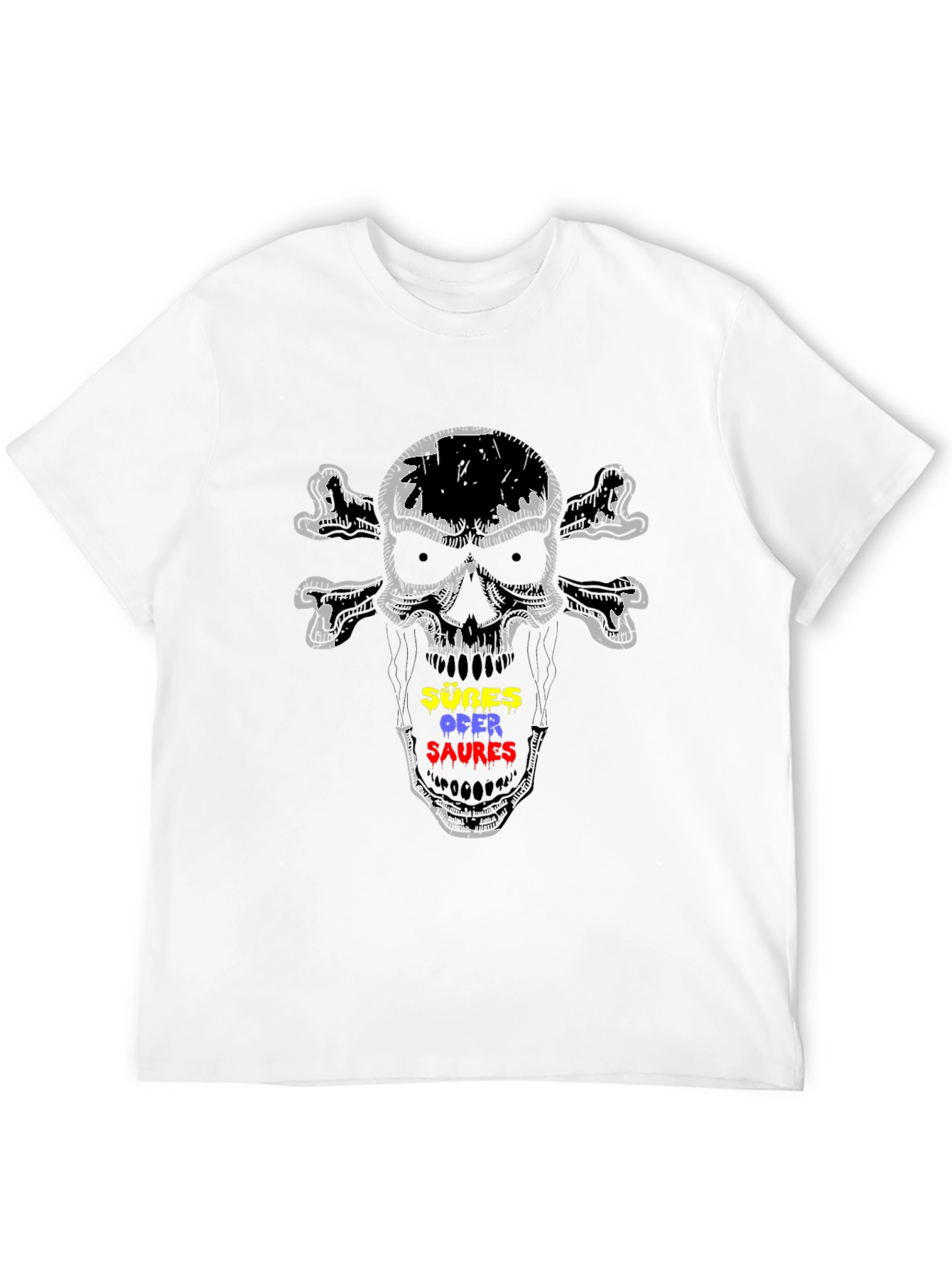 Skull & Crossbones T-Shirt - Sußes Ofer Saures Graphic
