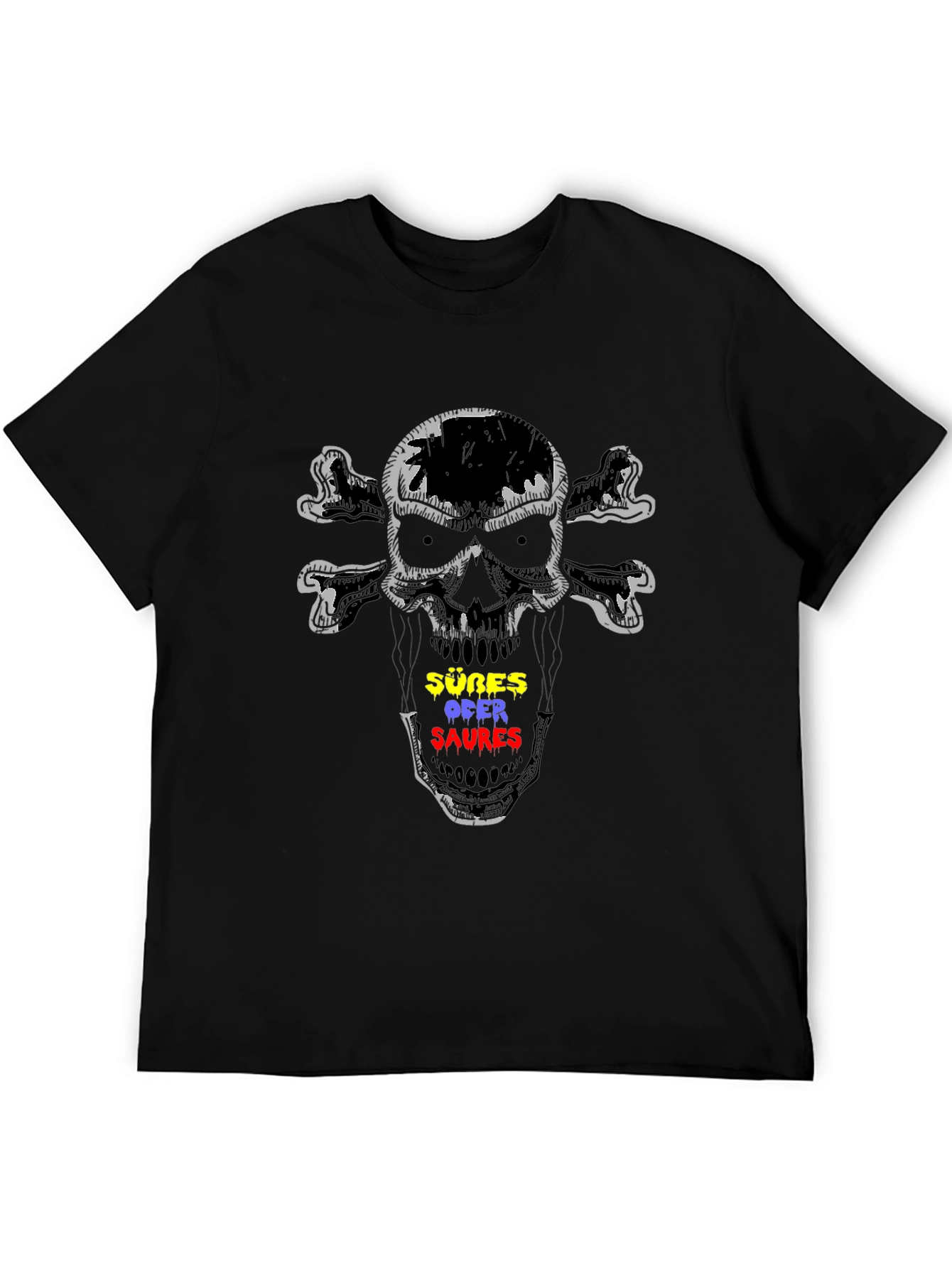 Skull & Crossbones T-Shirt - Sußes Ofer Saures Graphic