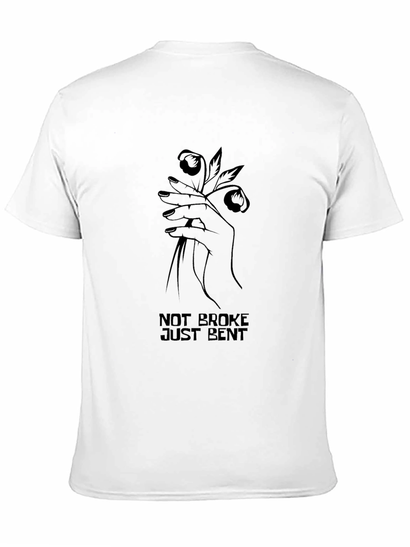 Not Broke Just Bent Graphic Tee - Black