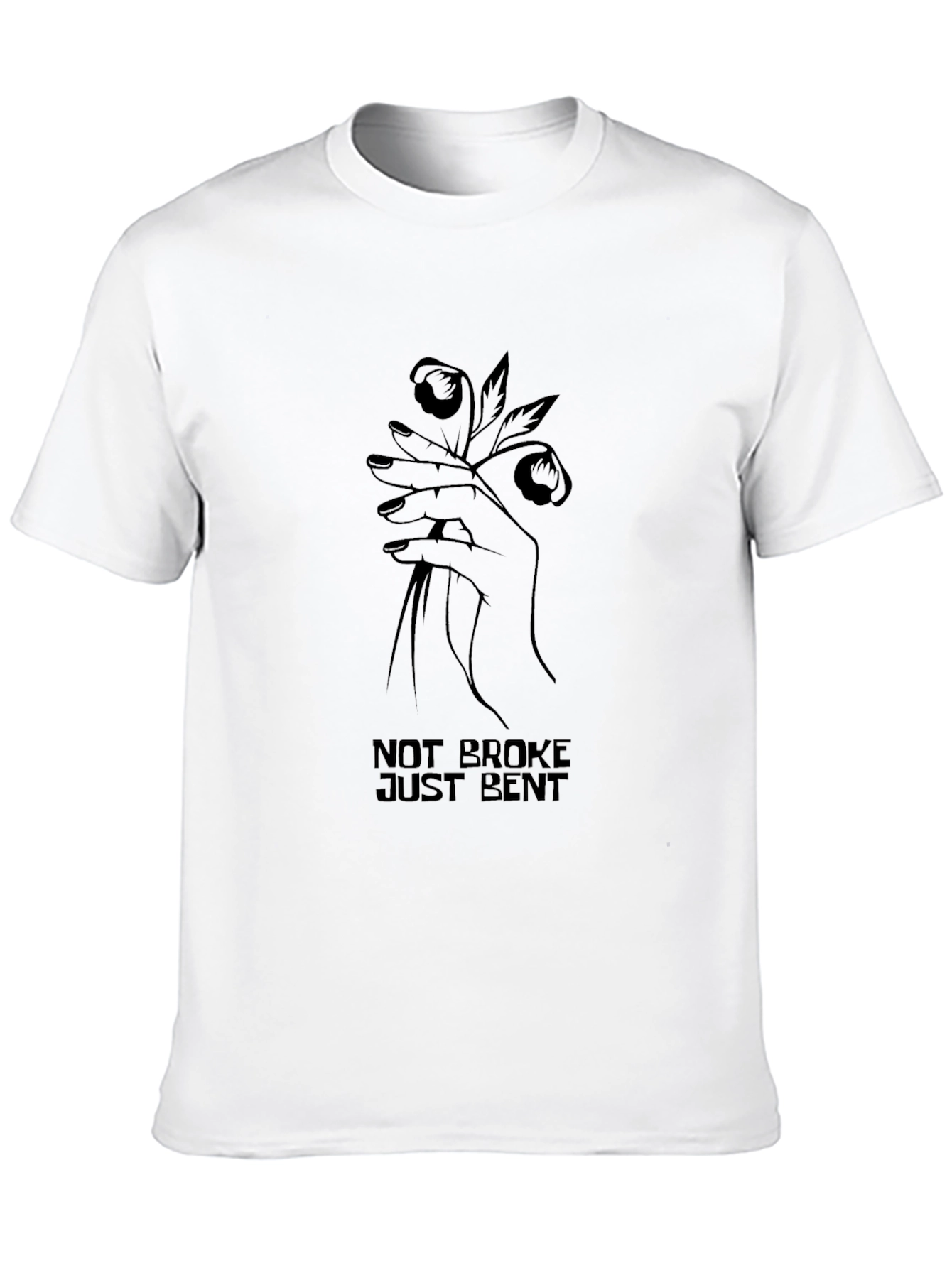 Not Broke Just Bent Graphic Tee - Black
