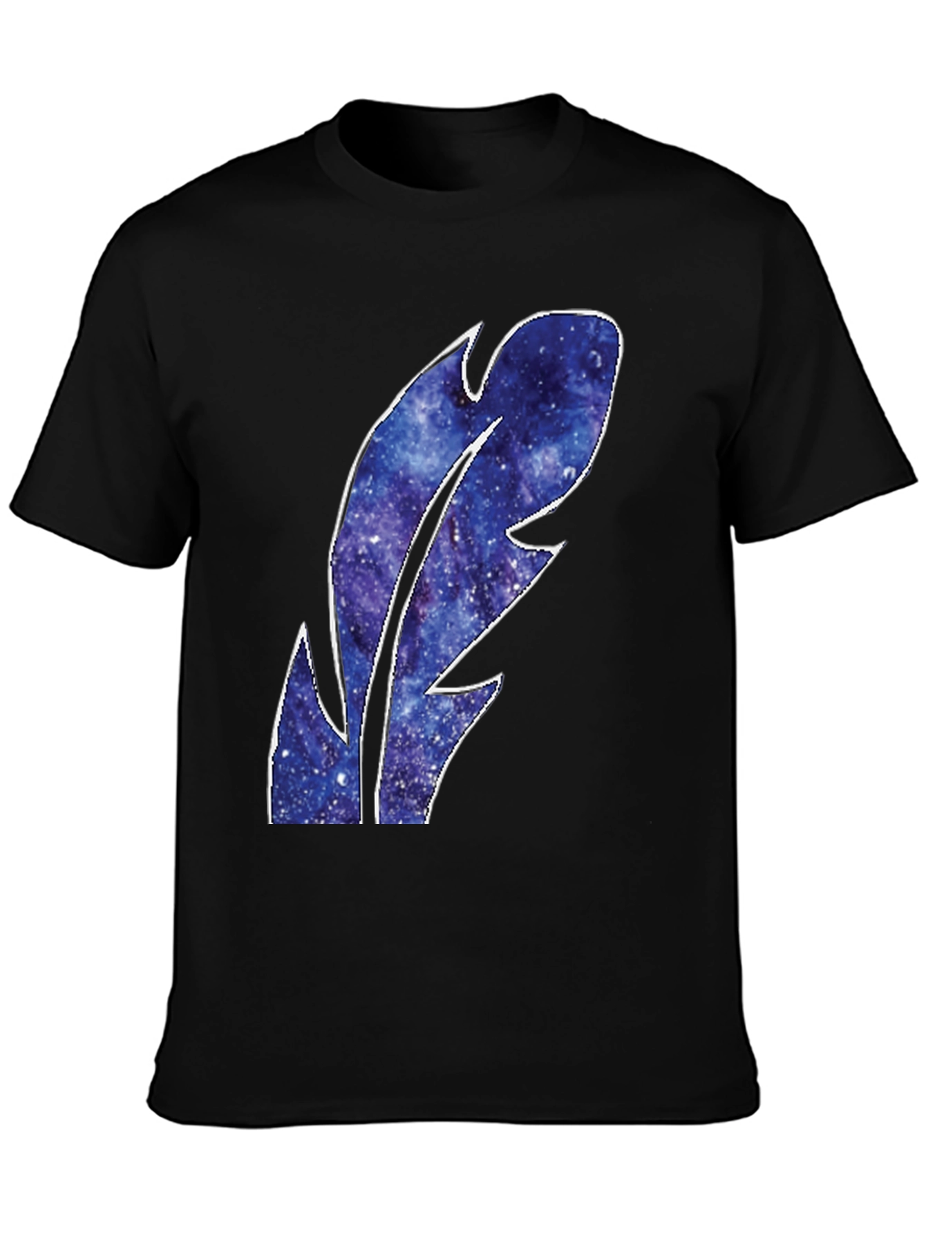 Galaxy Feather Graphic T-Shirt - Stylish Mens Tee