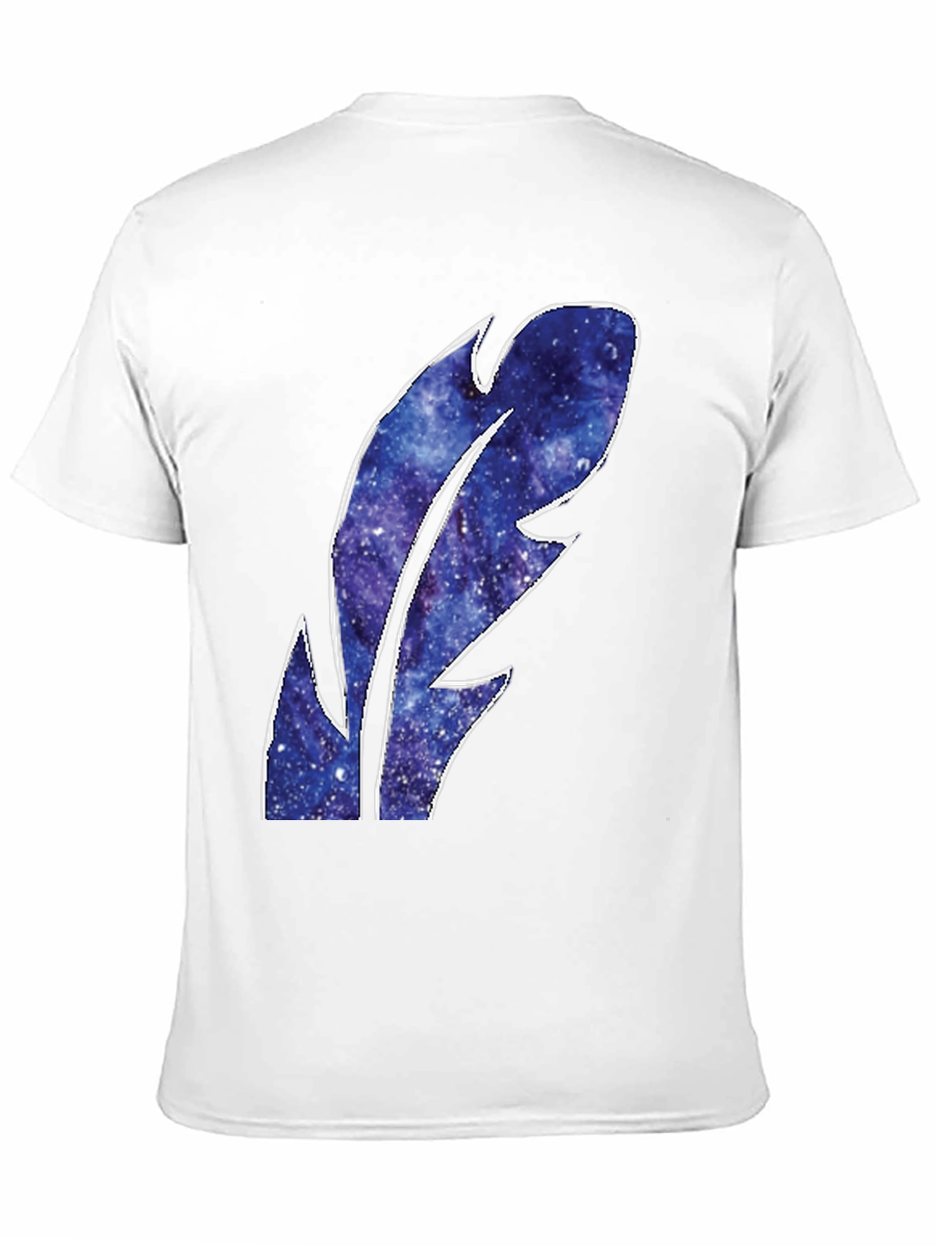Galaxy Feather Graphic T-Shirt - Stylish Mens Tee