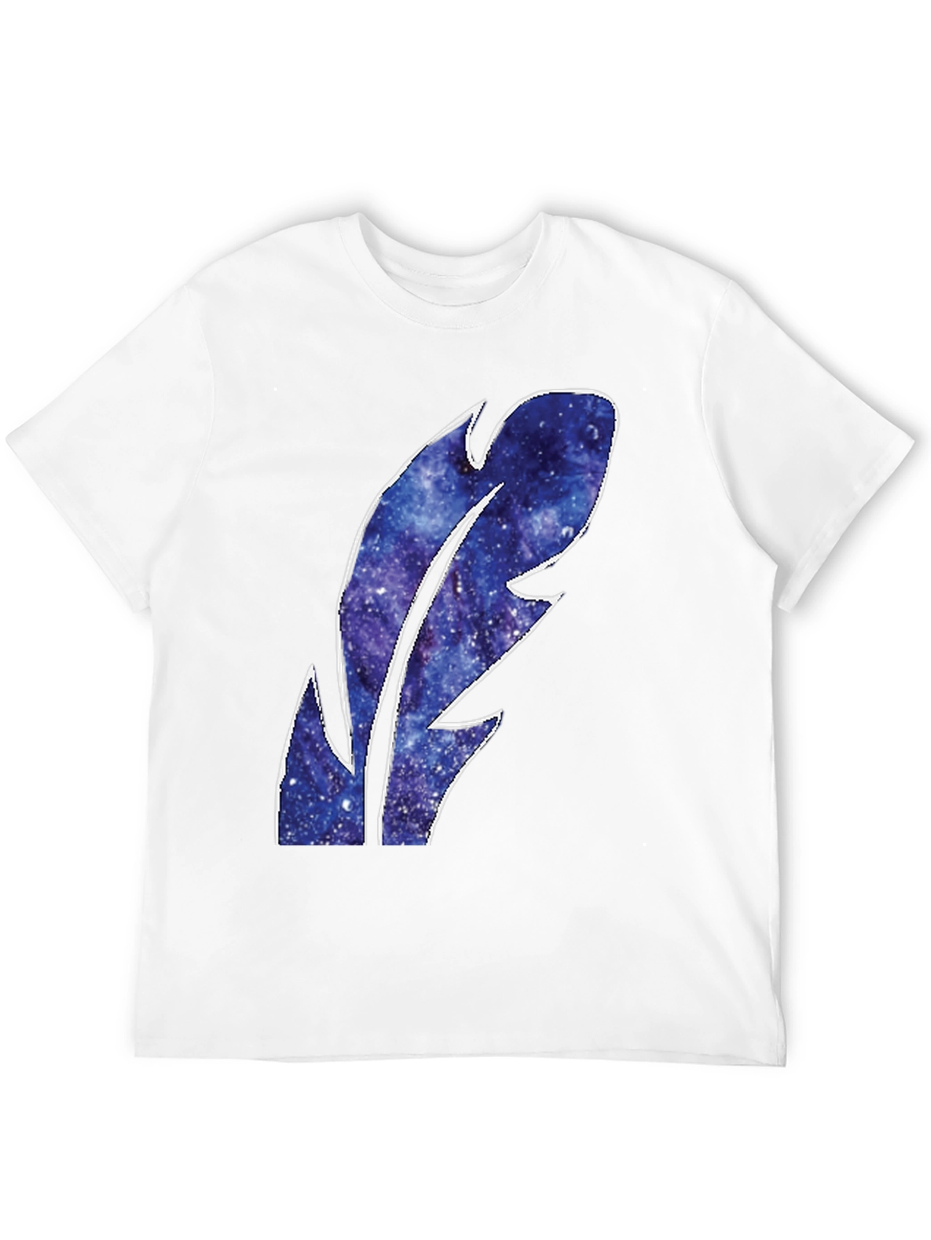 Galaxy Feather Graphic T-Shirt - Stylish Mens Tee