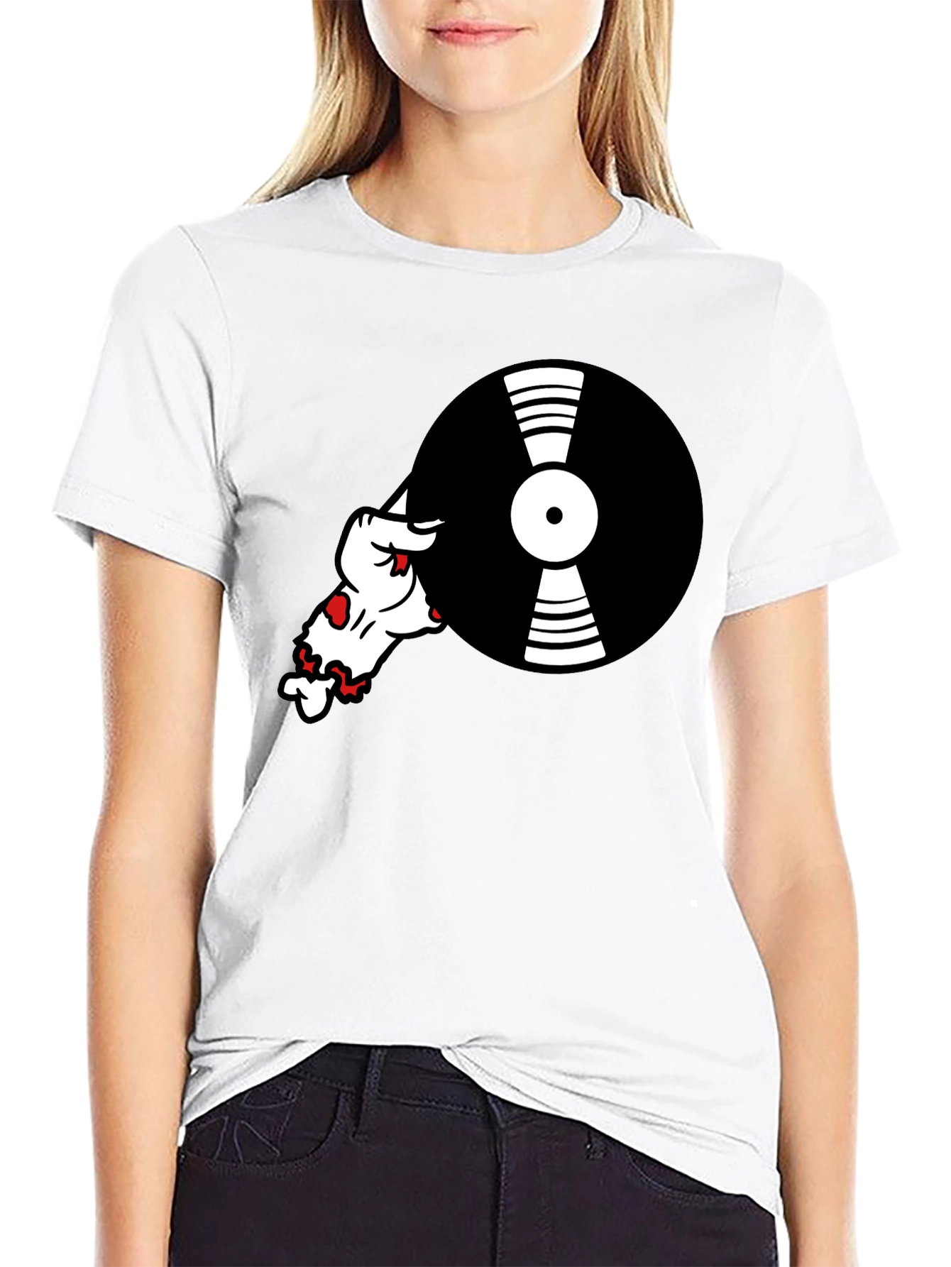 Cool DJ Dog Black T-Shirt