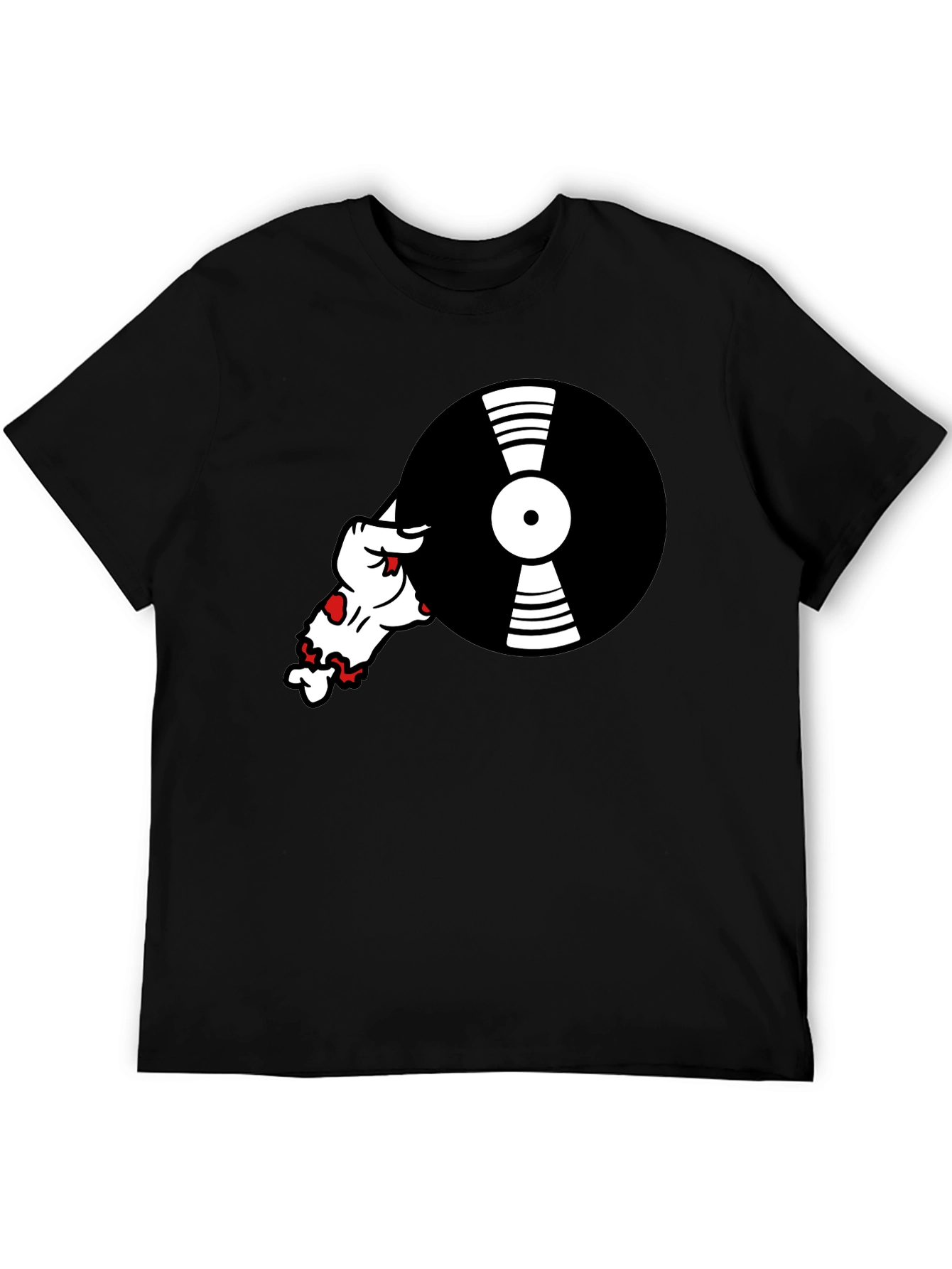 Cool DJ Dog Black T-Shirt