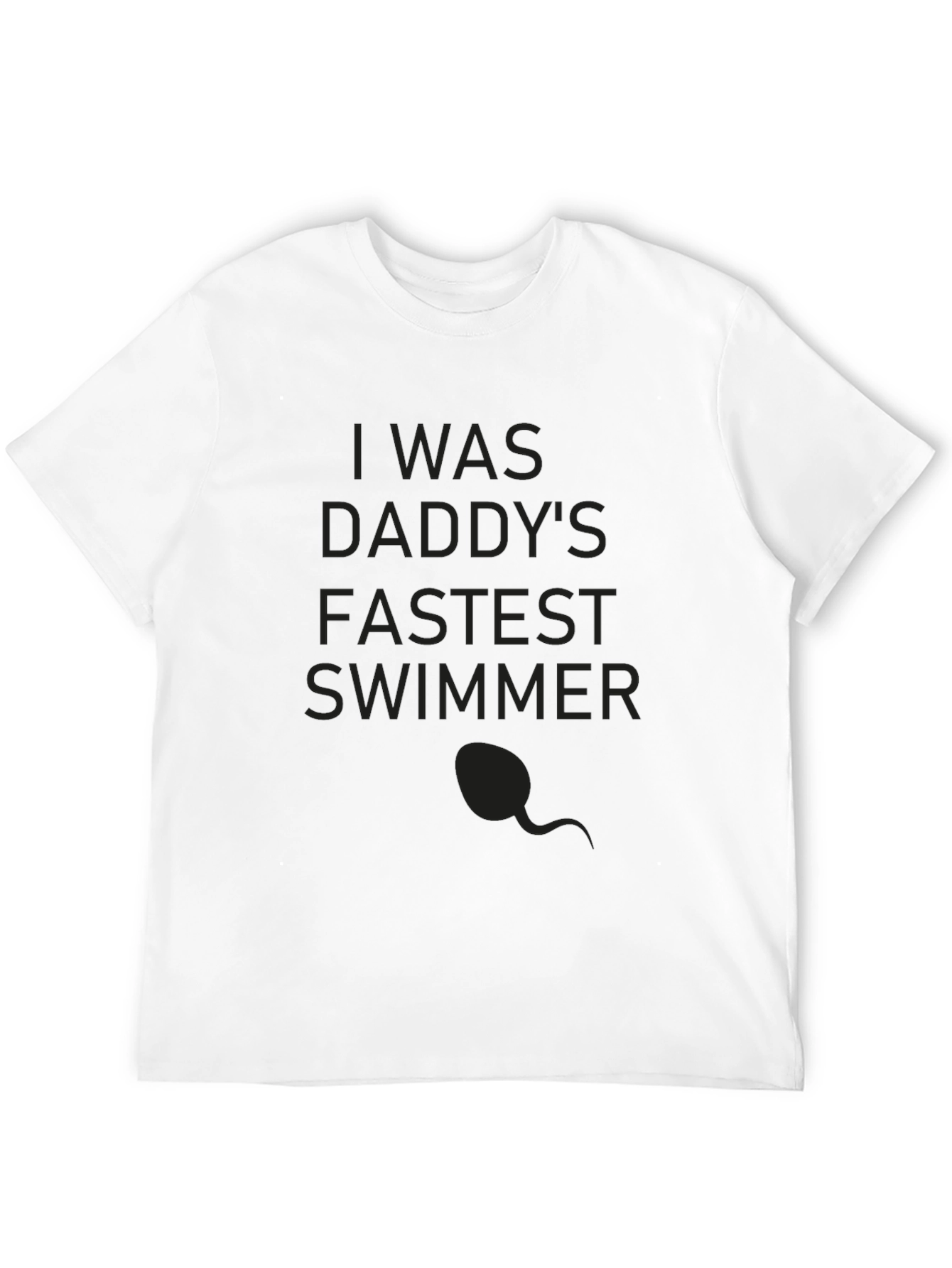 Daddys Fastest Swimmer Tee - Funny Novelty Shirt