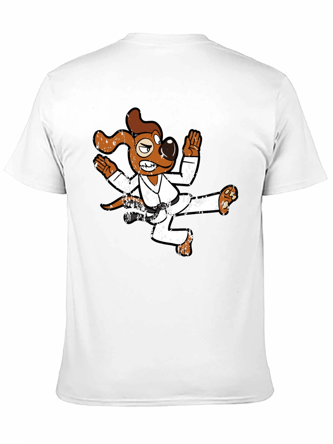 Karate Dog Graphic T-Shirt