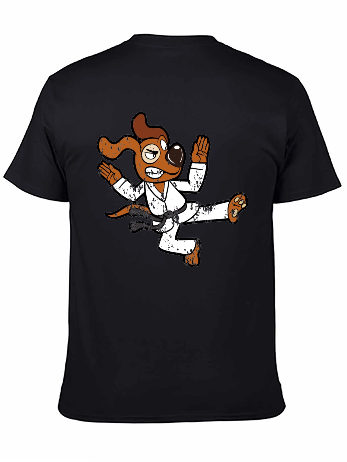 Karate Dog Graphic T-Shirt