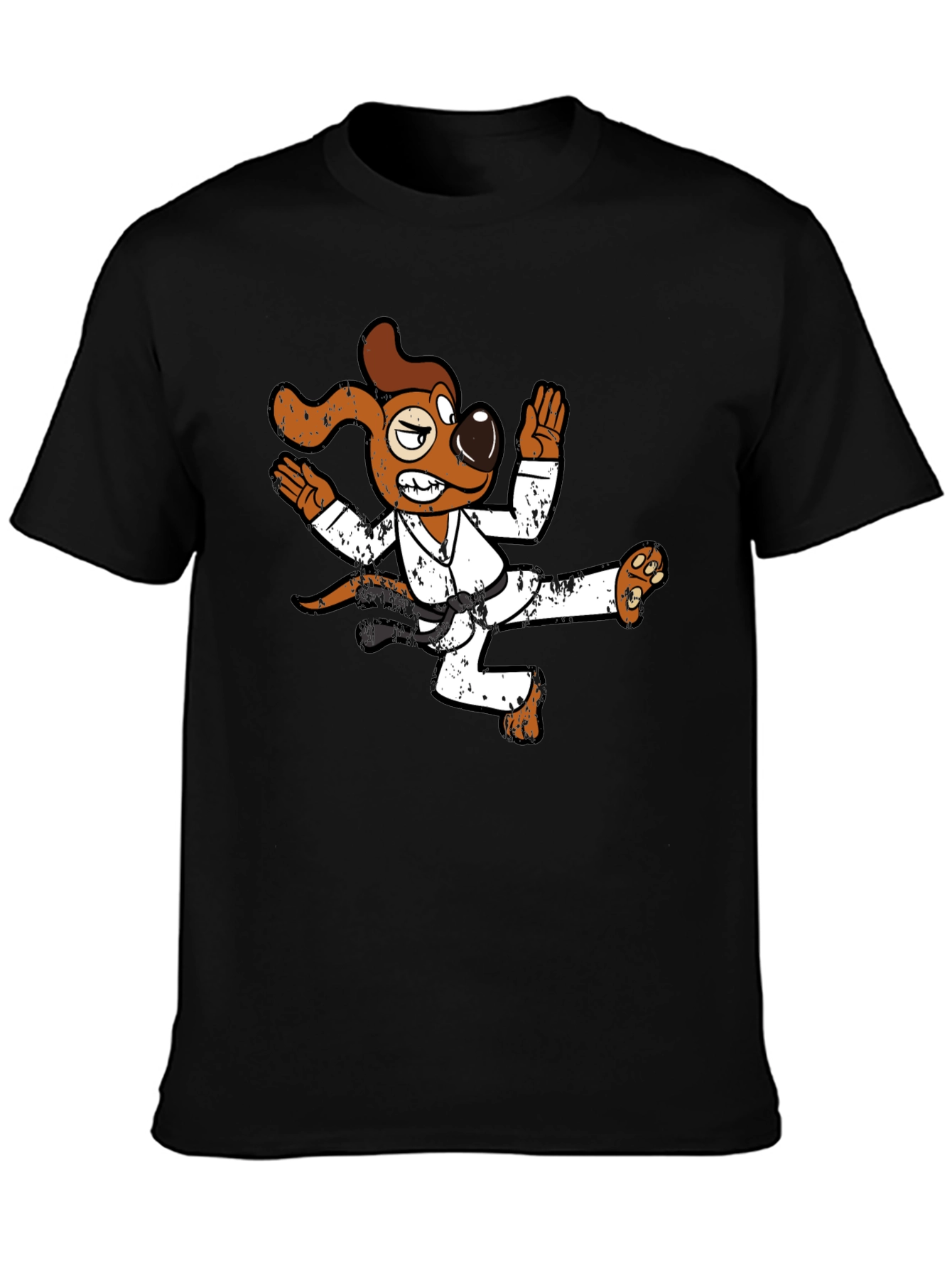 Karate Dog Graphic T-Shirt