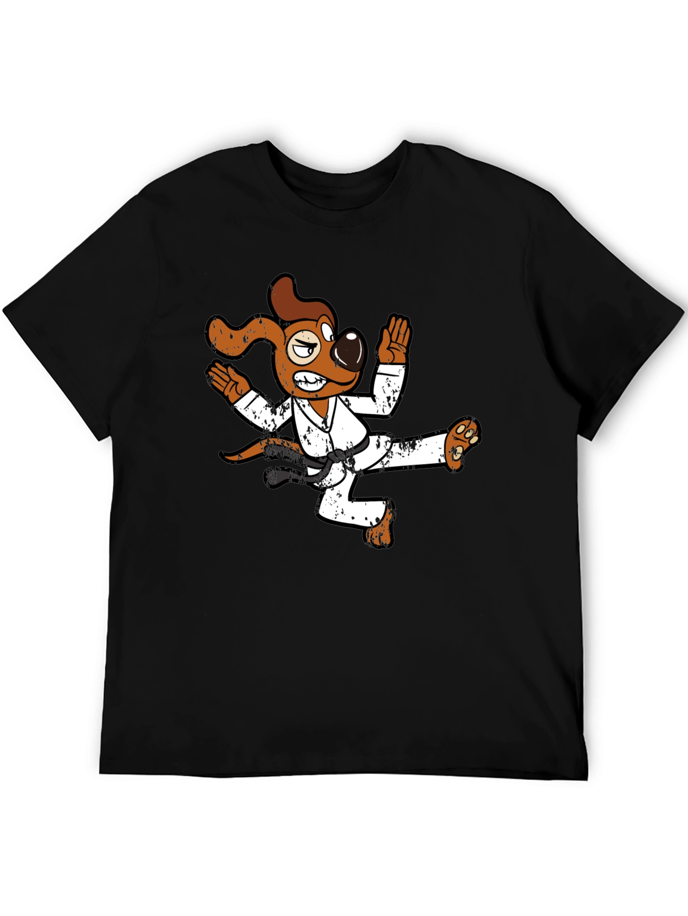 Karate Dog Graphic T-Shirt