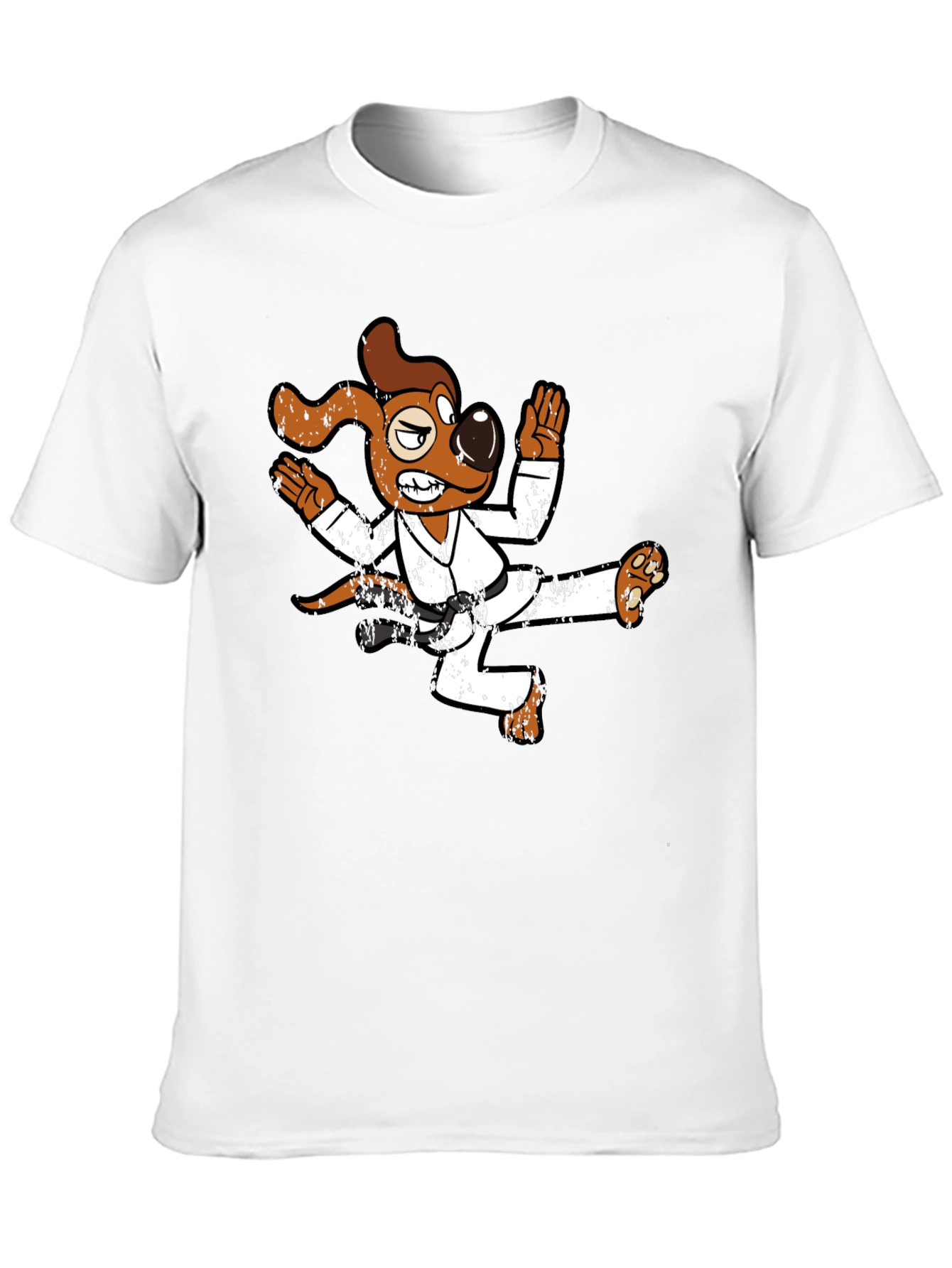 Karate Dog Graphic T-Shirt