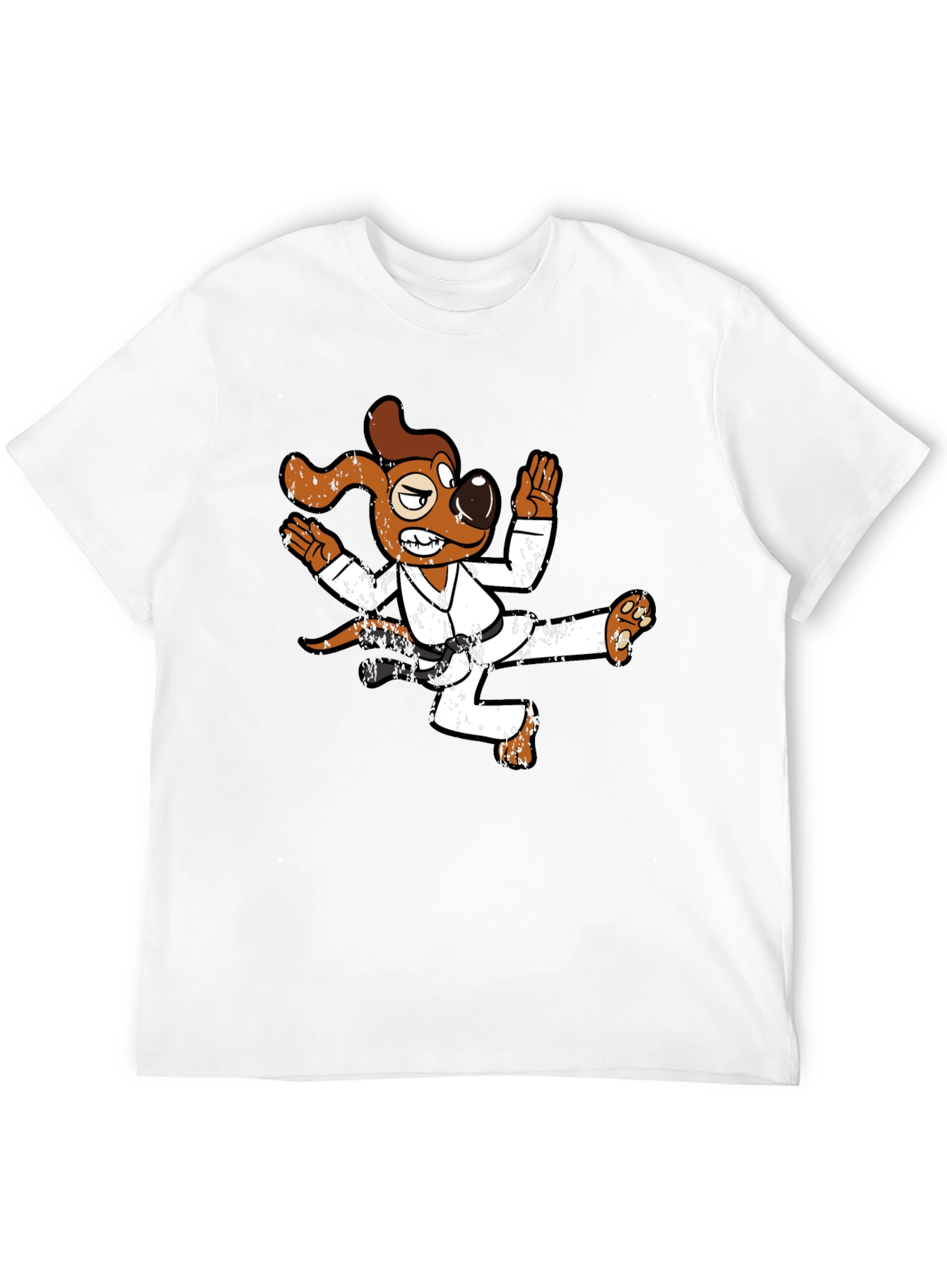 Karate Dog Graphic T-Shirt