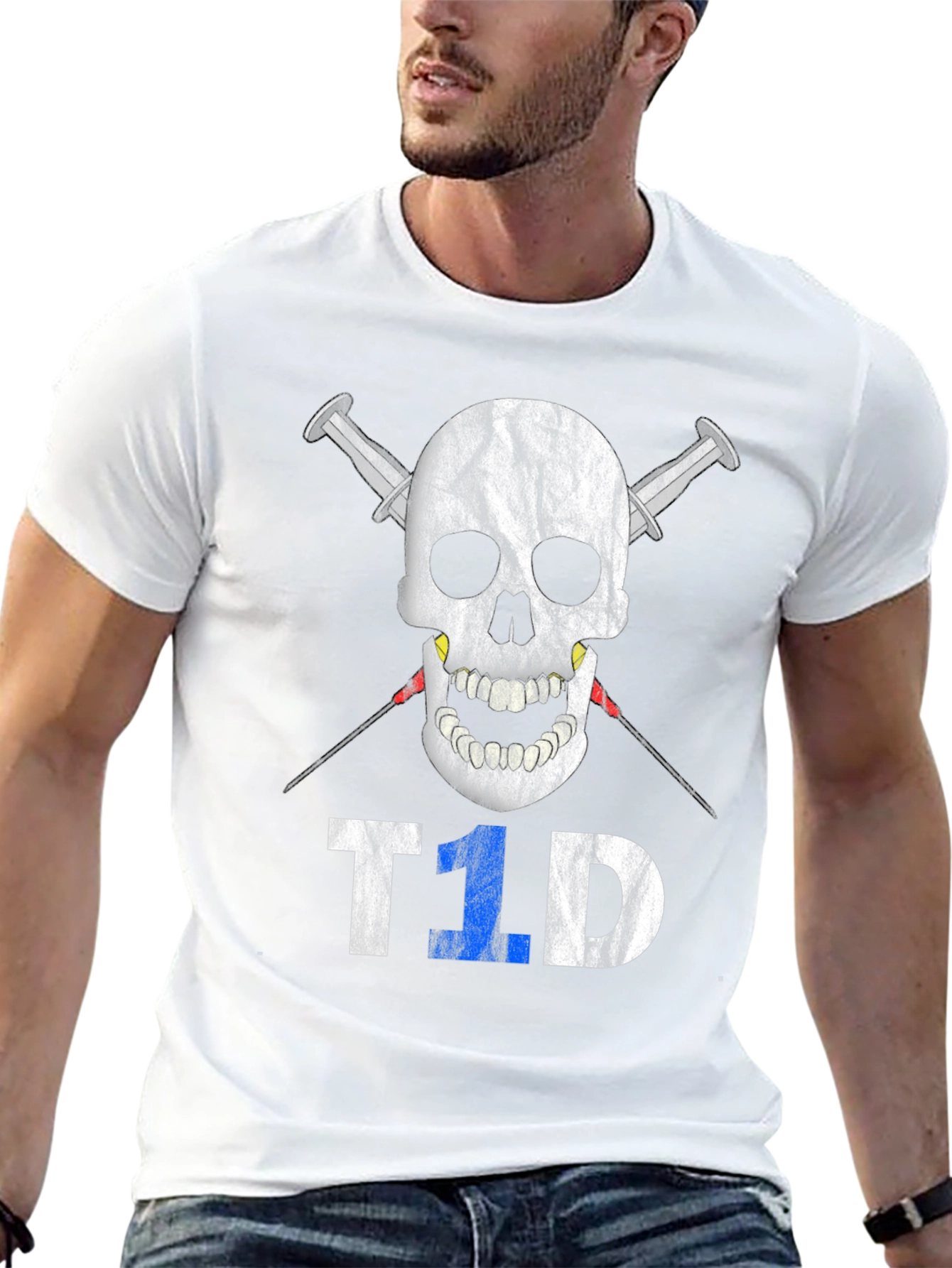 T1D Skull & Syringe Awareness T-Shirt