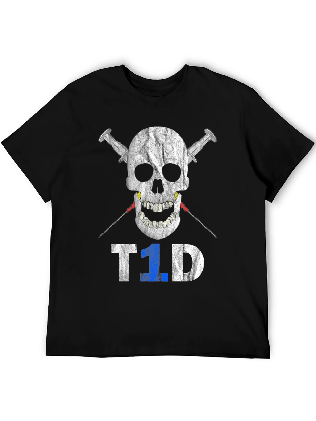 T1D Skull & Syringe Awareness T-Shirt