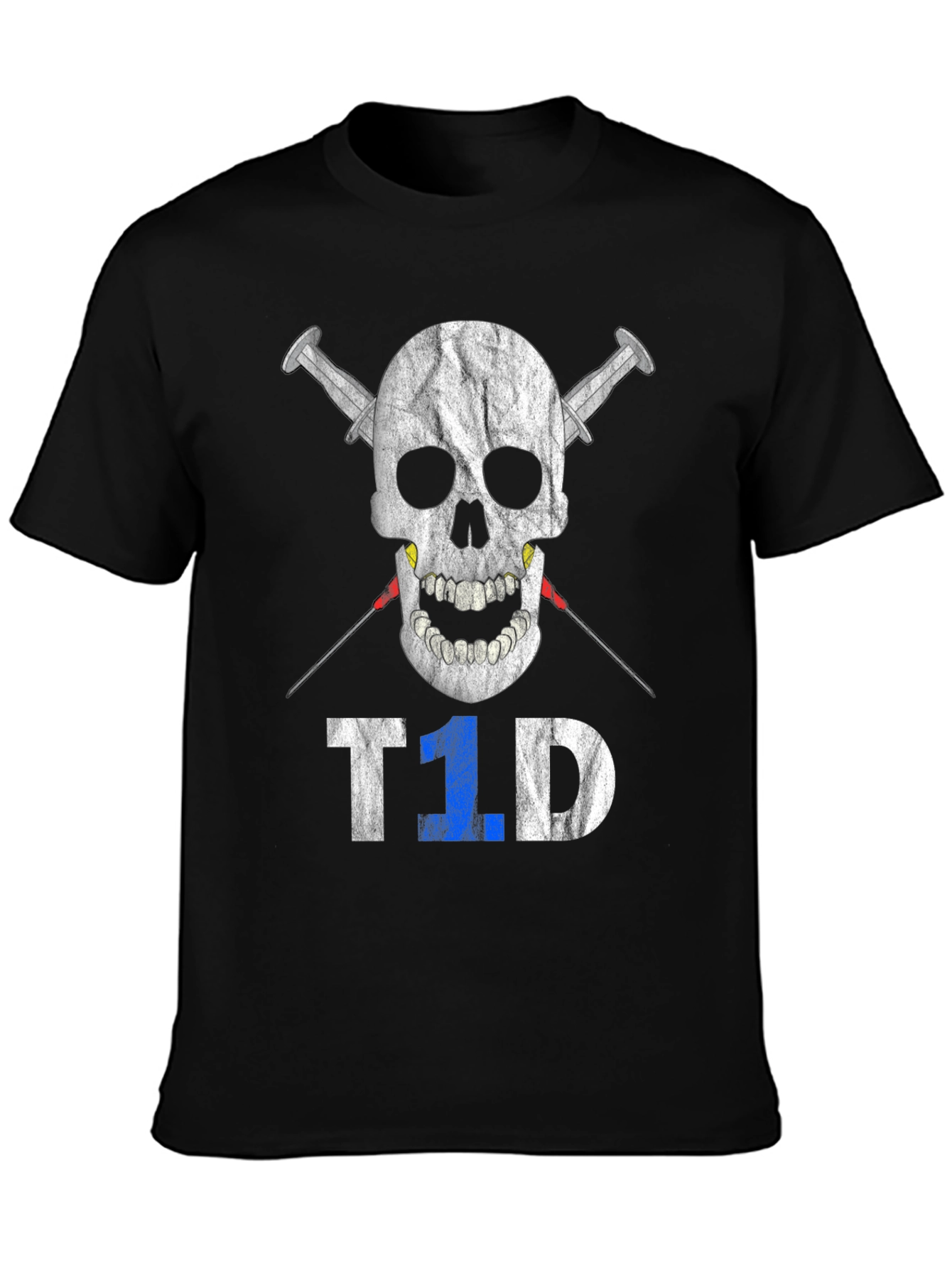 T1D Skull & Syringe Awareness T-Shirt