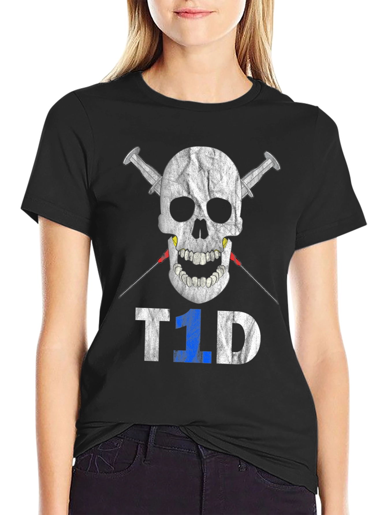 T1D Skull & Syringe Awareness T-Shirt