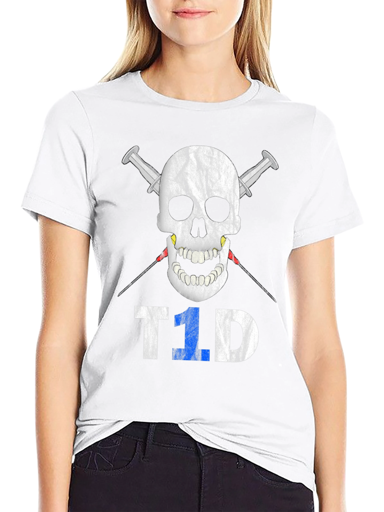 T1D Skull & Syringe Awareness T-Shirt